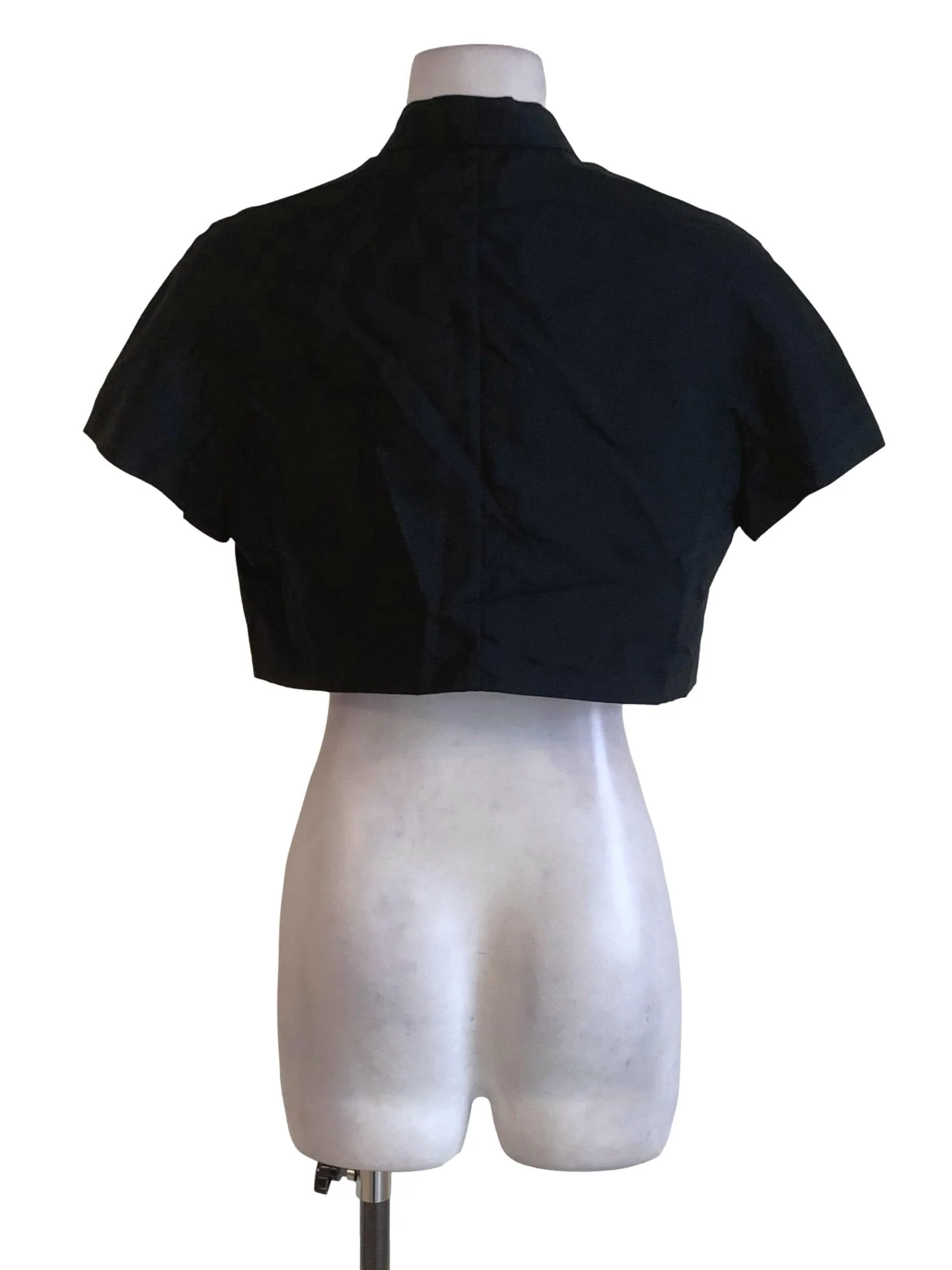 Black Crop Blouse - Image 2