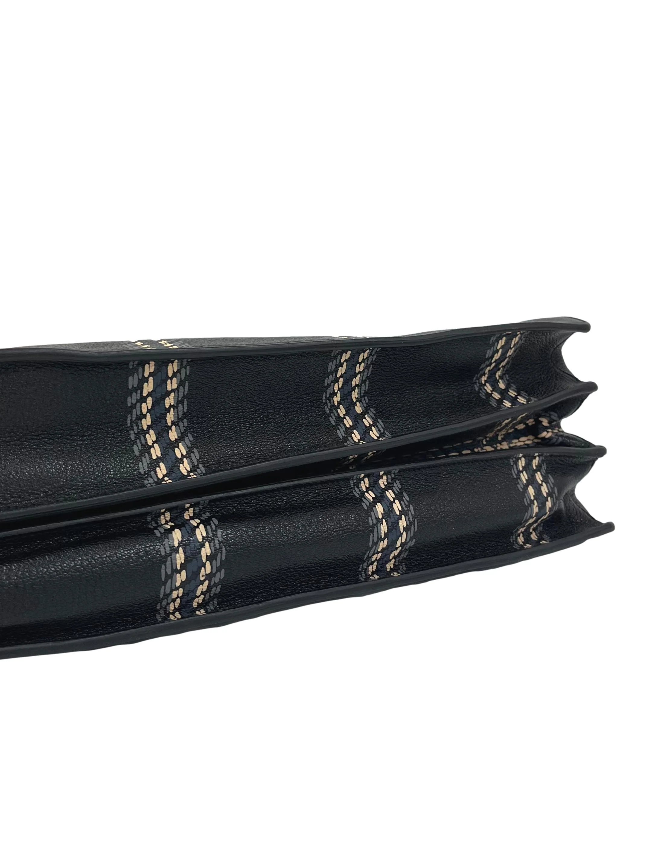 Black With Tweed Print Tote Bag CSN - Image 5