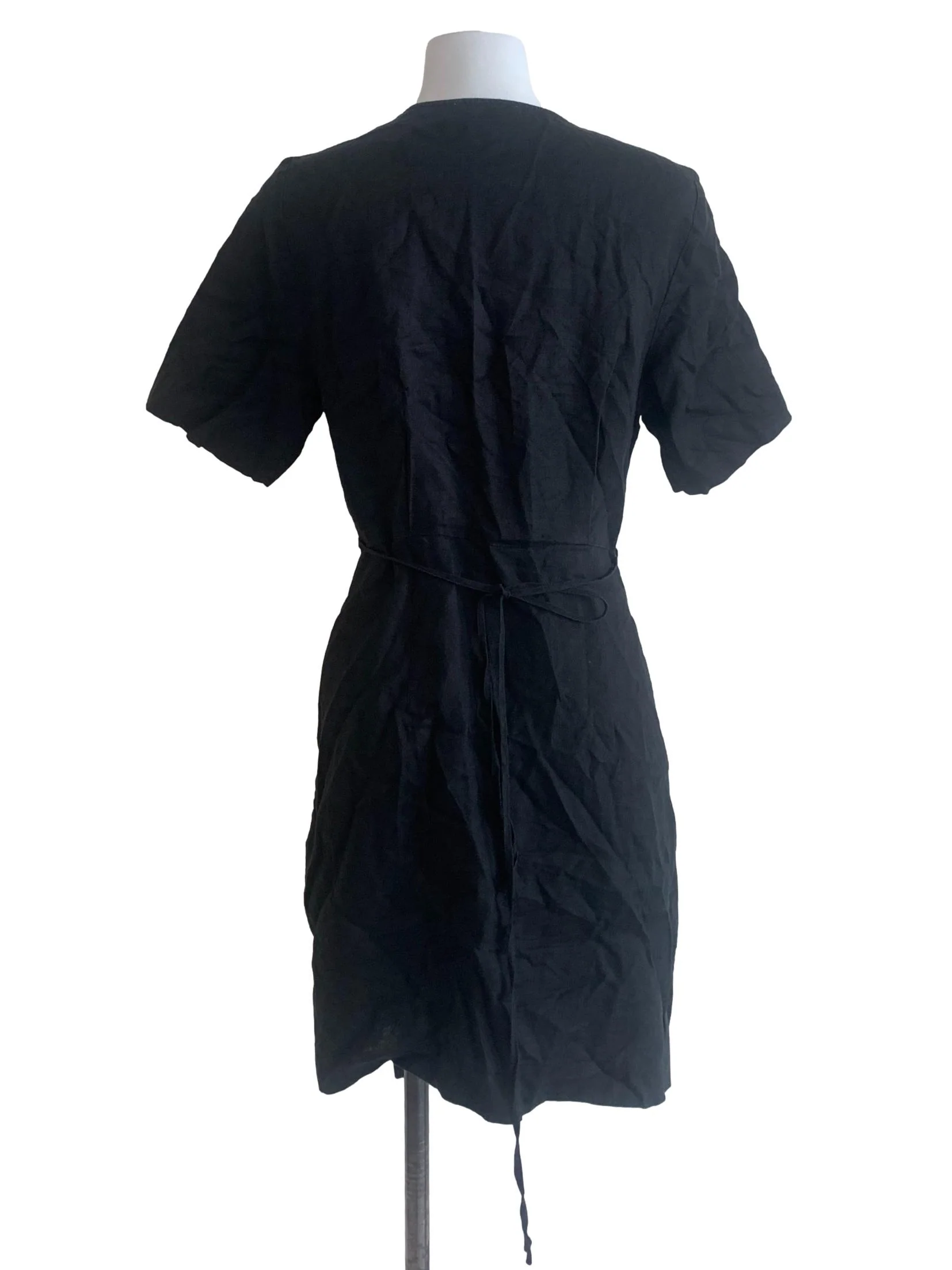 Black Wrap Dress - Image 2
