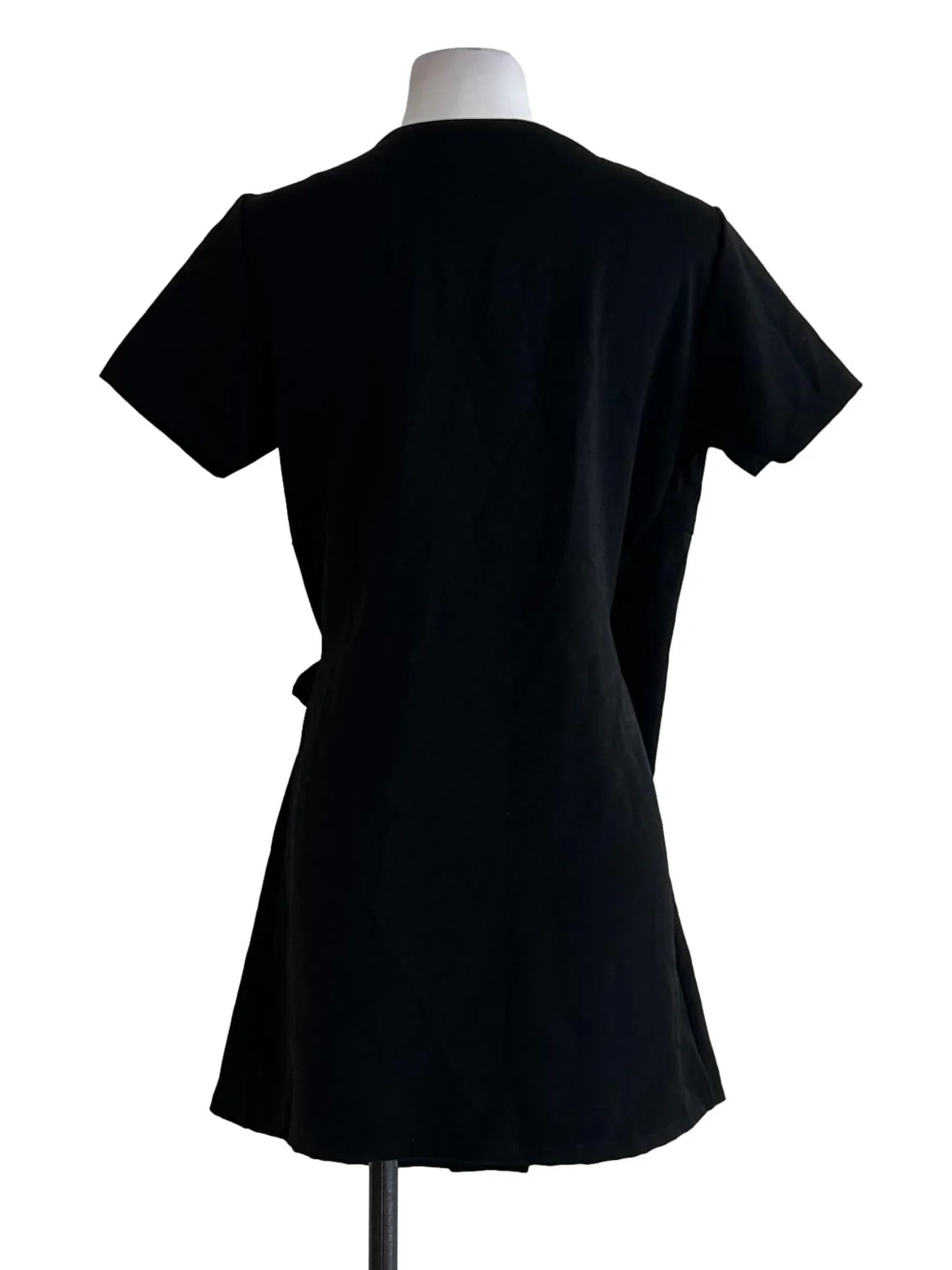 Black Wrap Long Blouse - Image 2