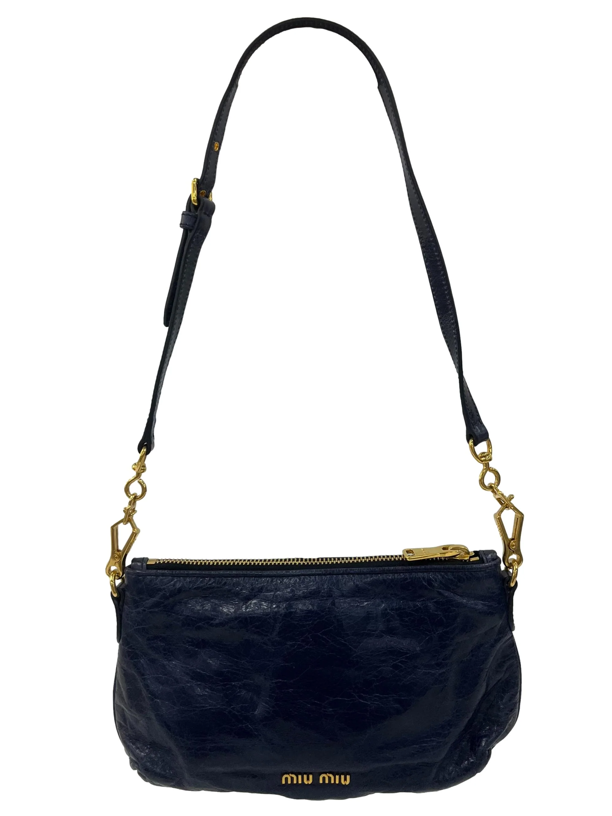 Blue Bow Detail Mini Bag With Shoulder Strap - Image 2