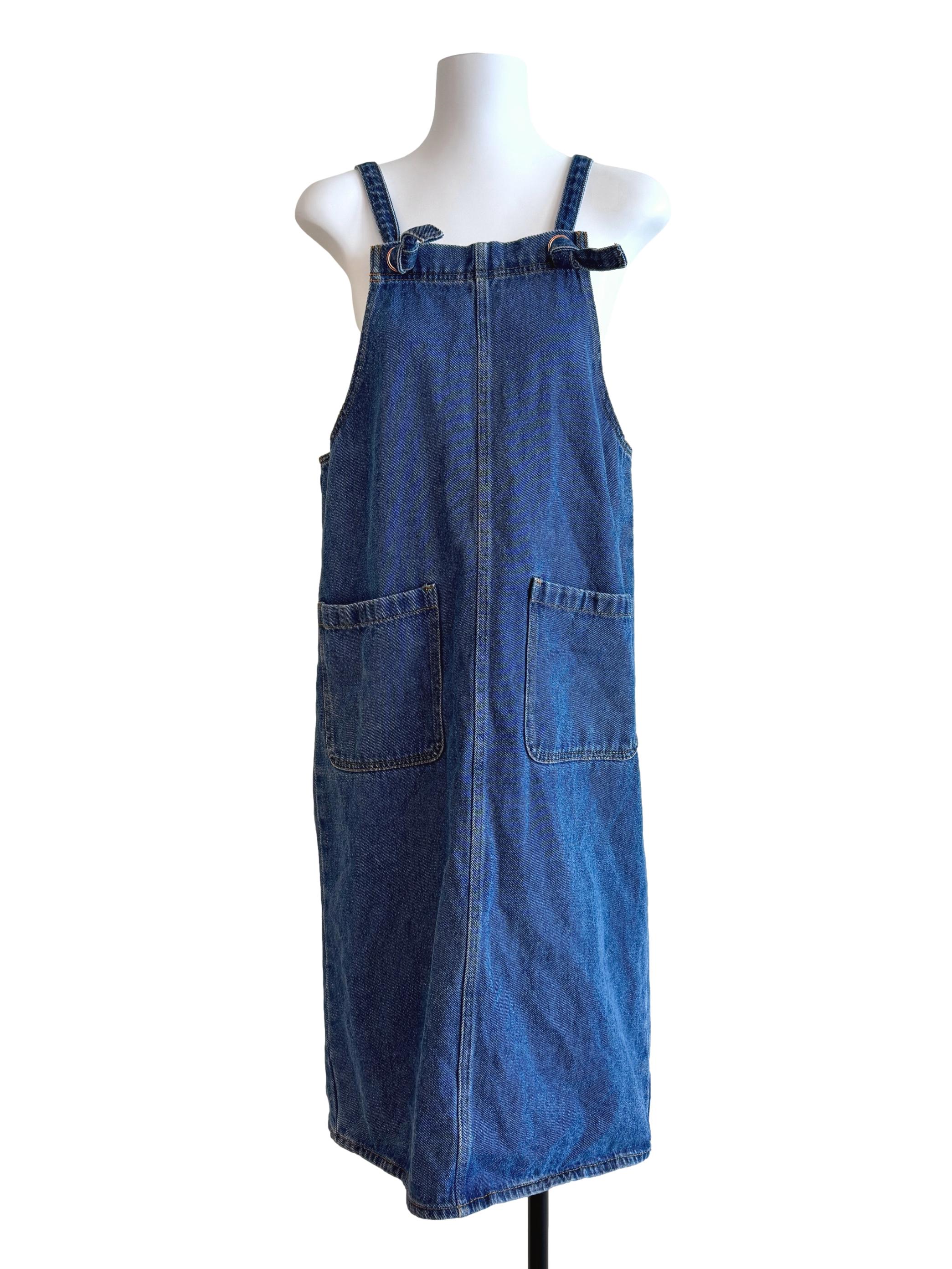 Blue Denim Apron Dress