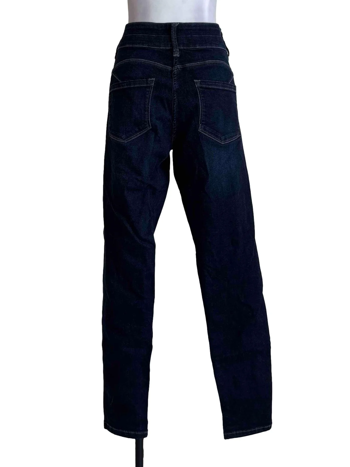 Blue Denim Double Waist Skinny Jeans - Image 2