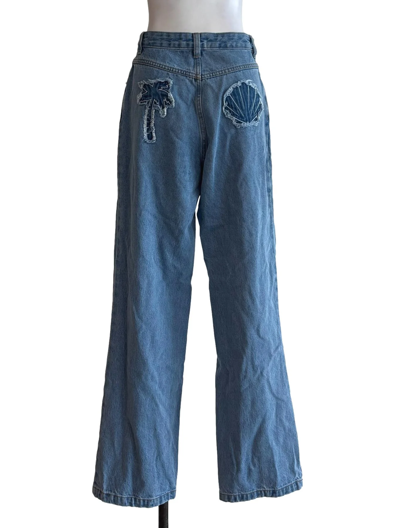 Blue Denim Straight Cut Jeans - Image 2