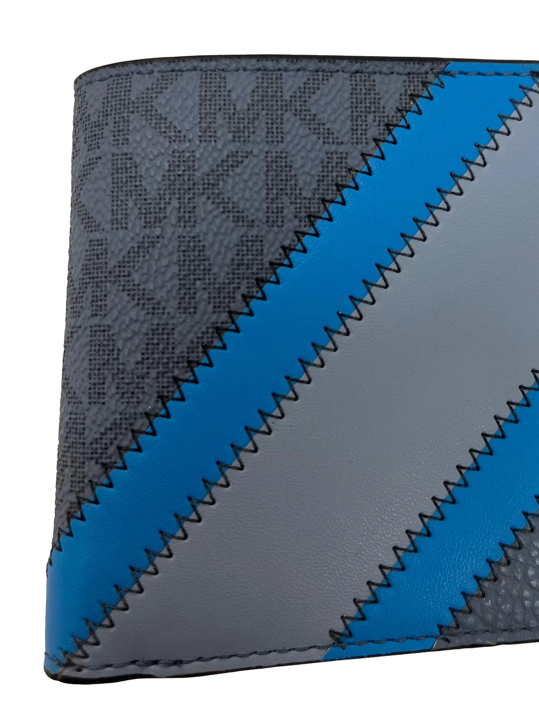 Blue Monogram Folding Wallet - Image 5