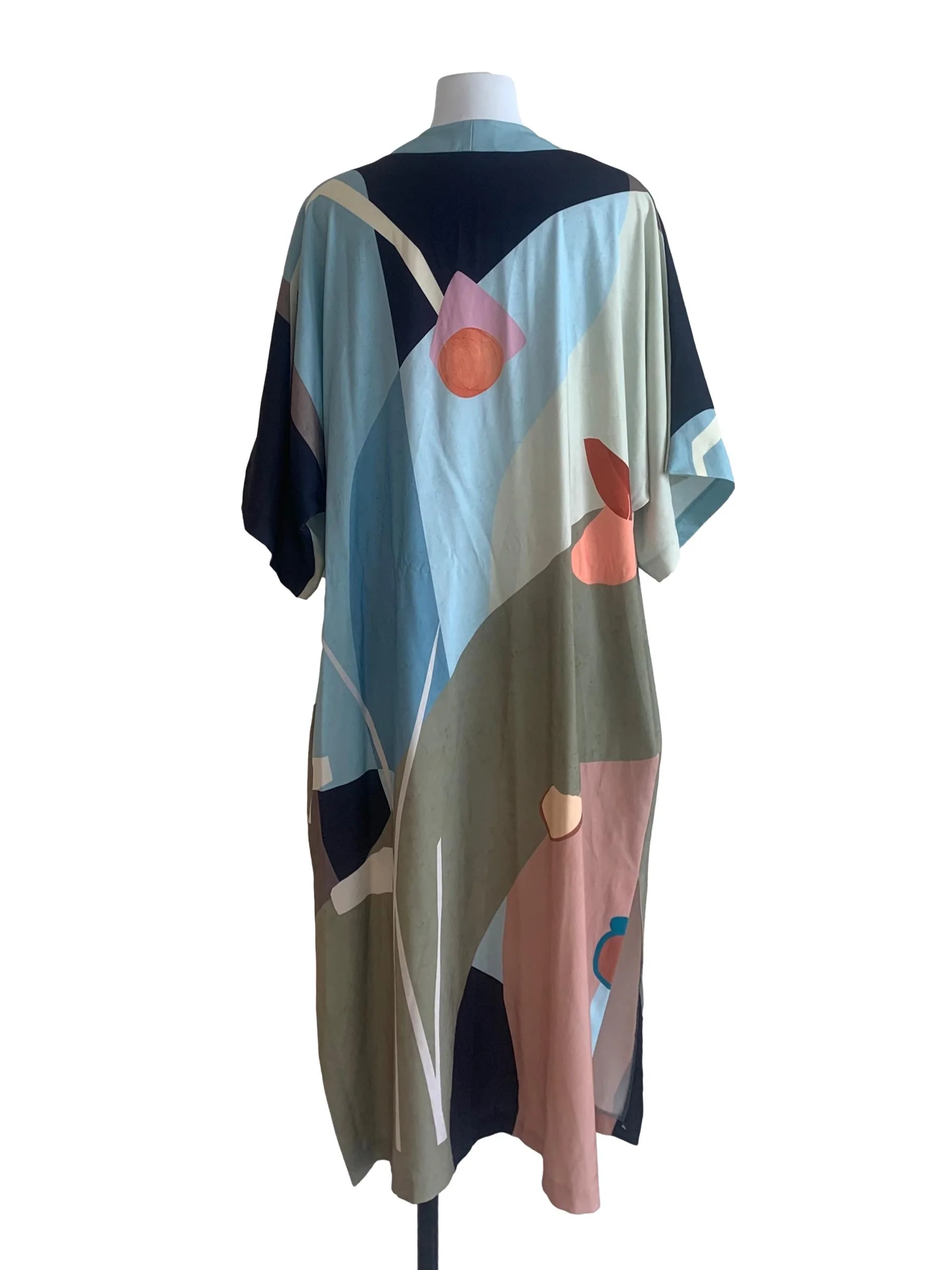 Blue Morning Duster Kimono OSN - Image 2