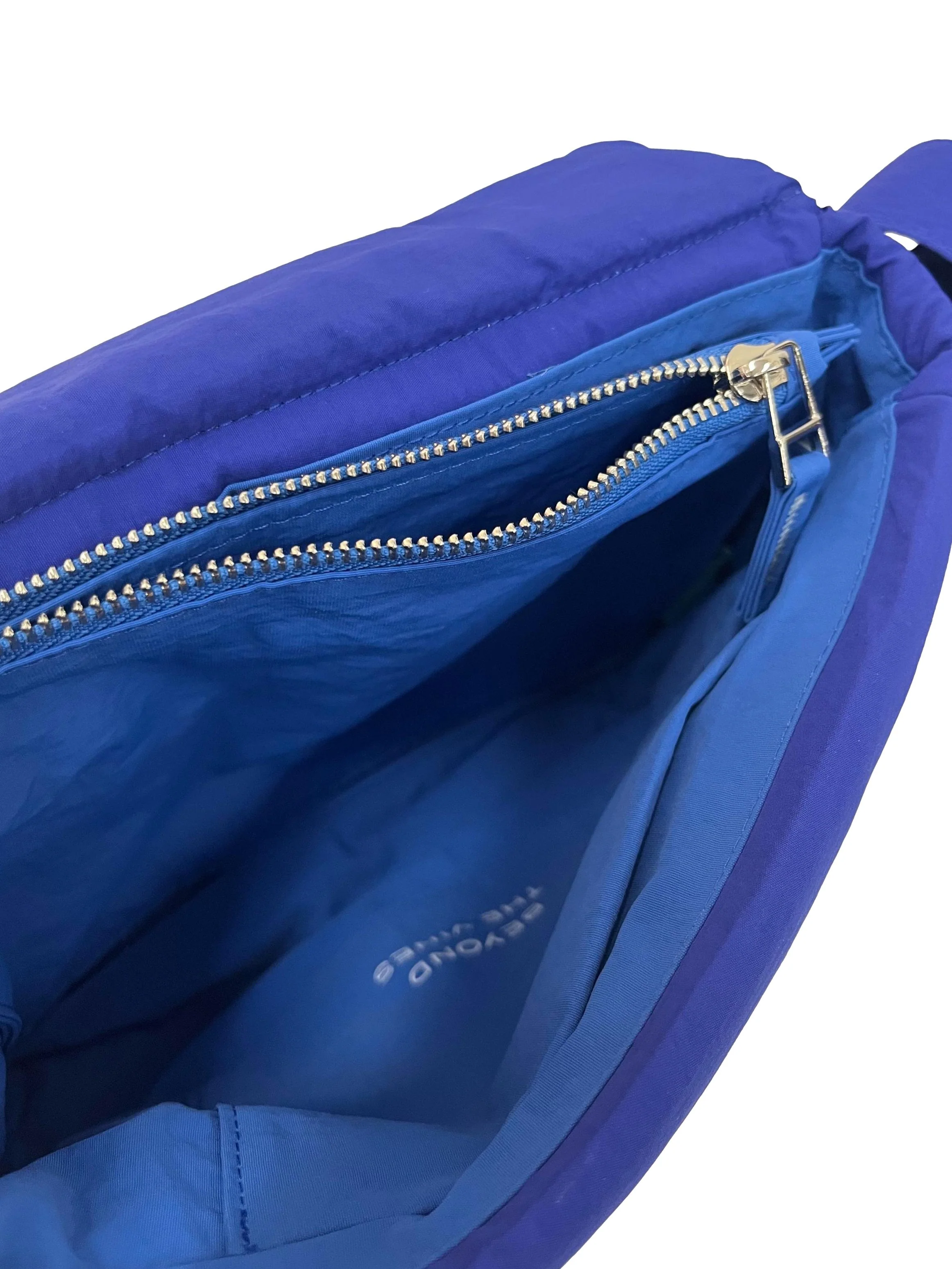 Blue Small Puffer Shoulder Bag - Image 8