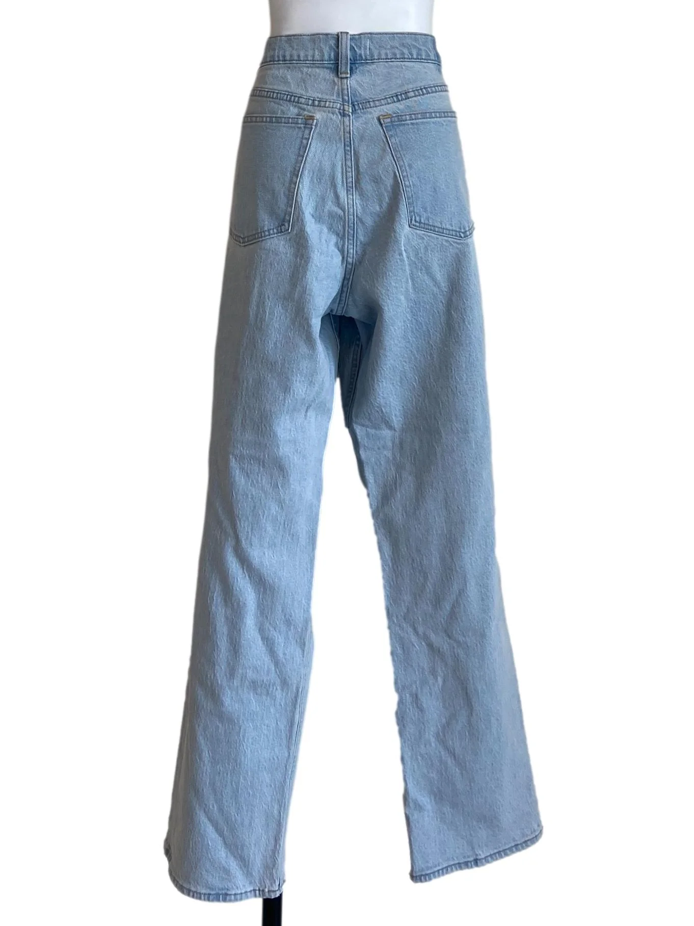 Blue Twill Straight Jeans - Image 2