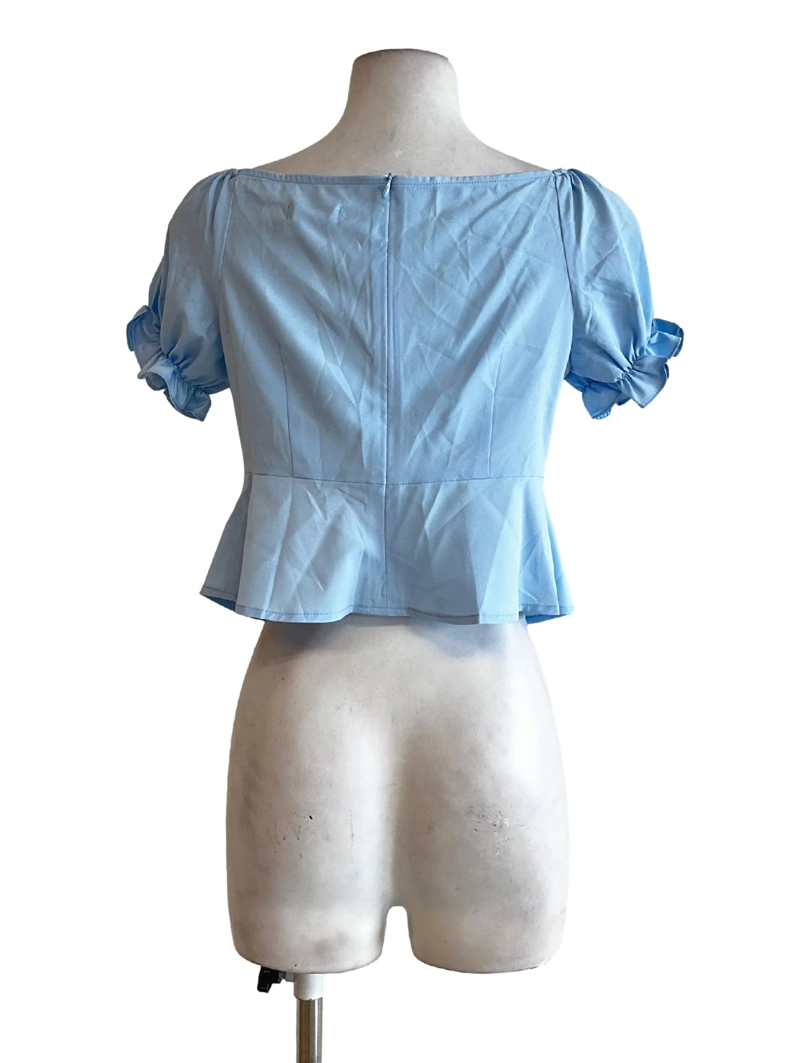 Blue V Neckline Tops - Image 2