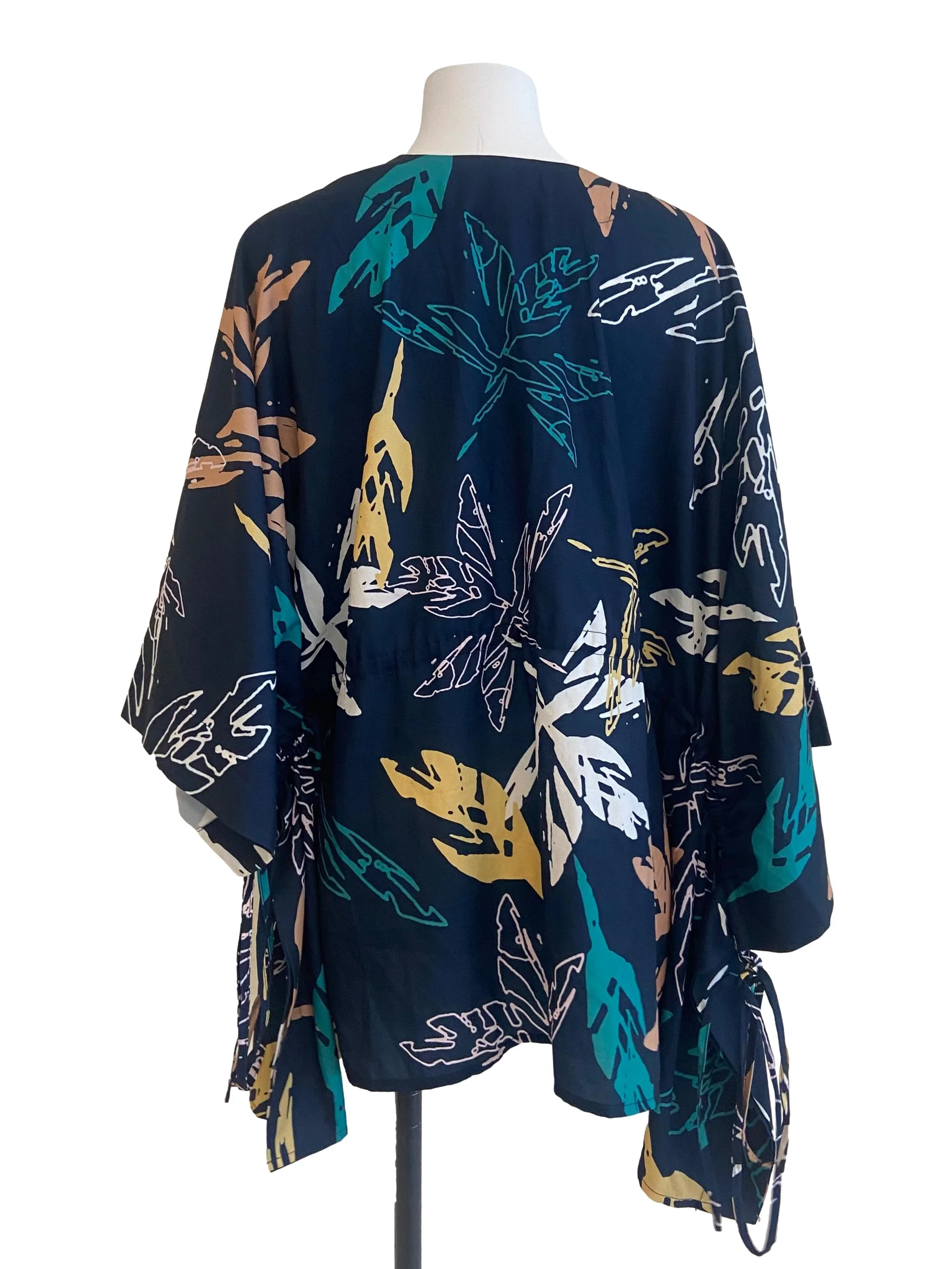 Blue & Yellow Batwing Cardigan - Image 2