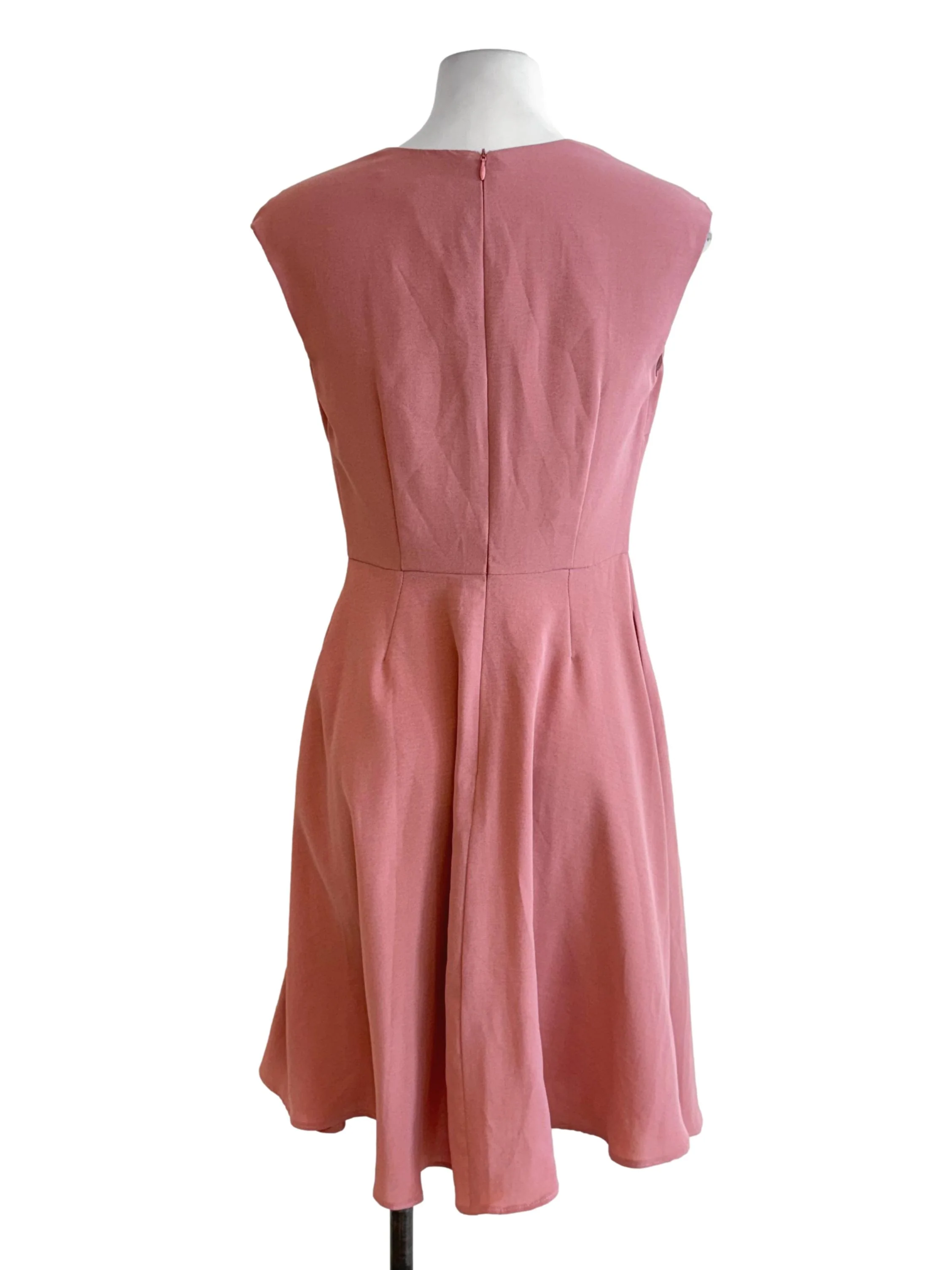 Blush Button A-Line Dress - Image 2