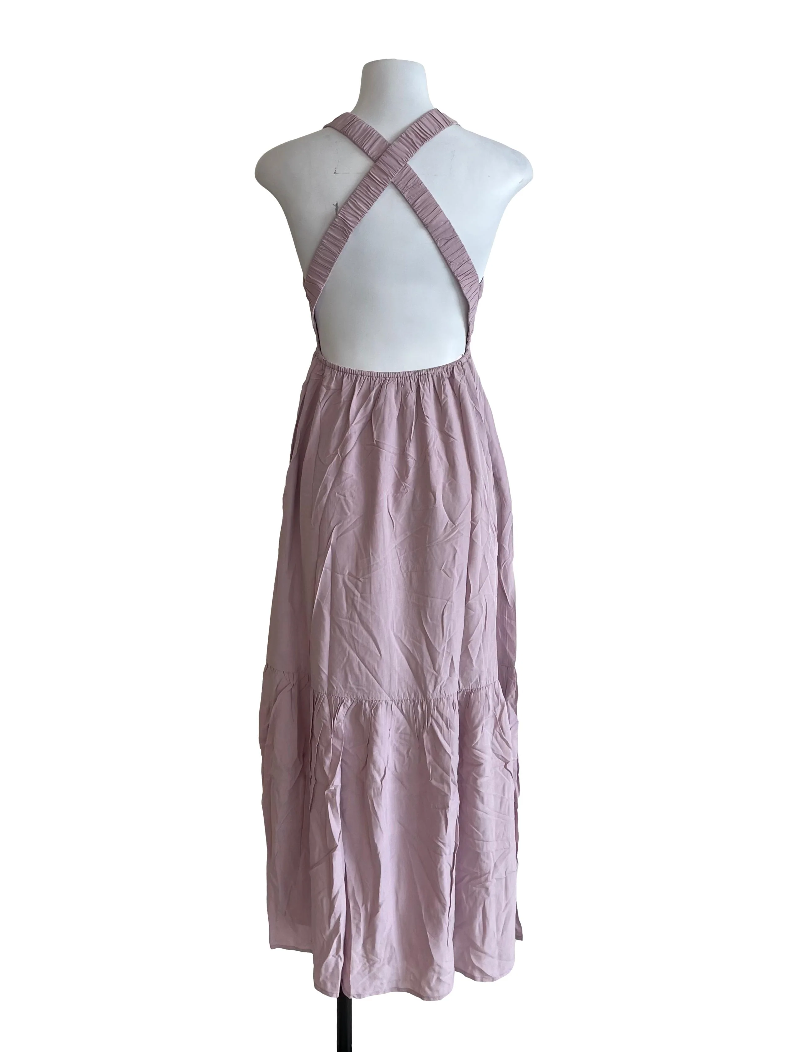 Blush Crossed Back Dress - Image 2