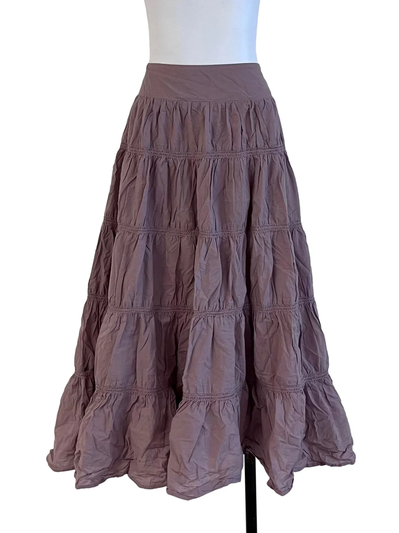 Blush Pink Box Pleated Skirt CM
