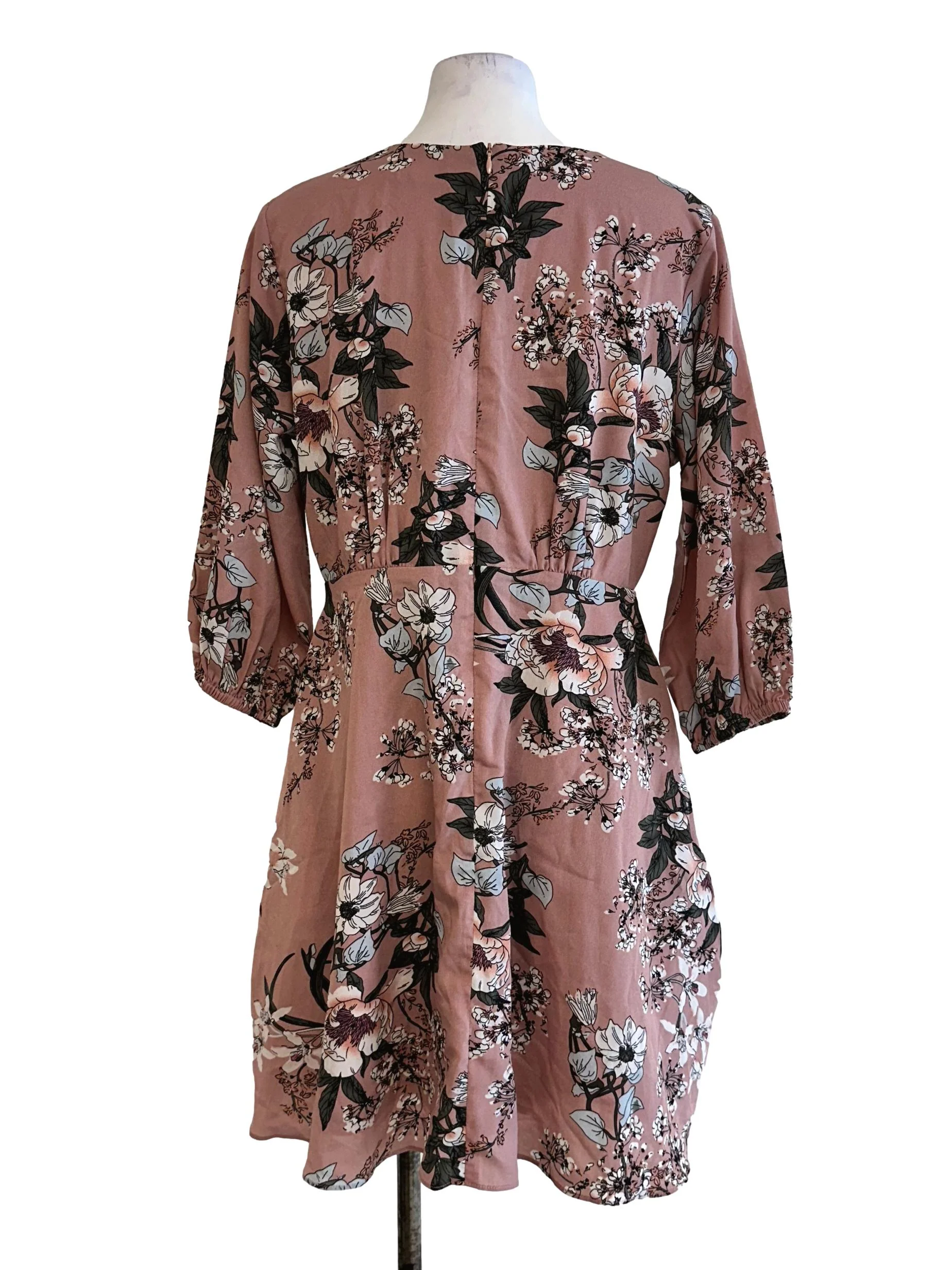 Blush Pink Flower Pattern Dress TCL - Image 2