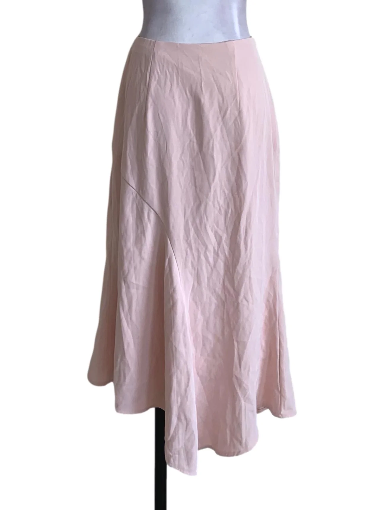 Blush Pink High-Waisted A-Line Skirt - Image 2