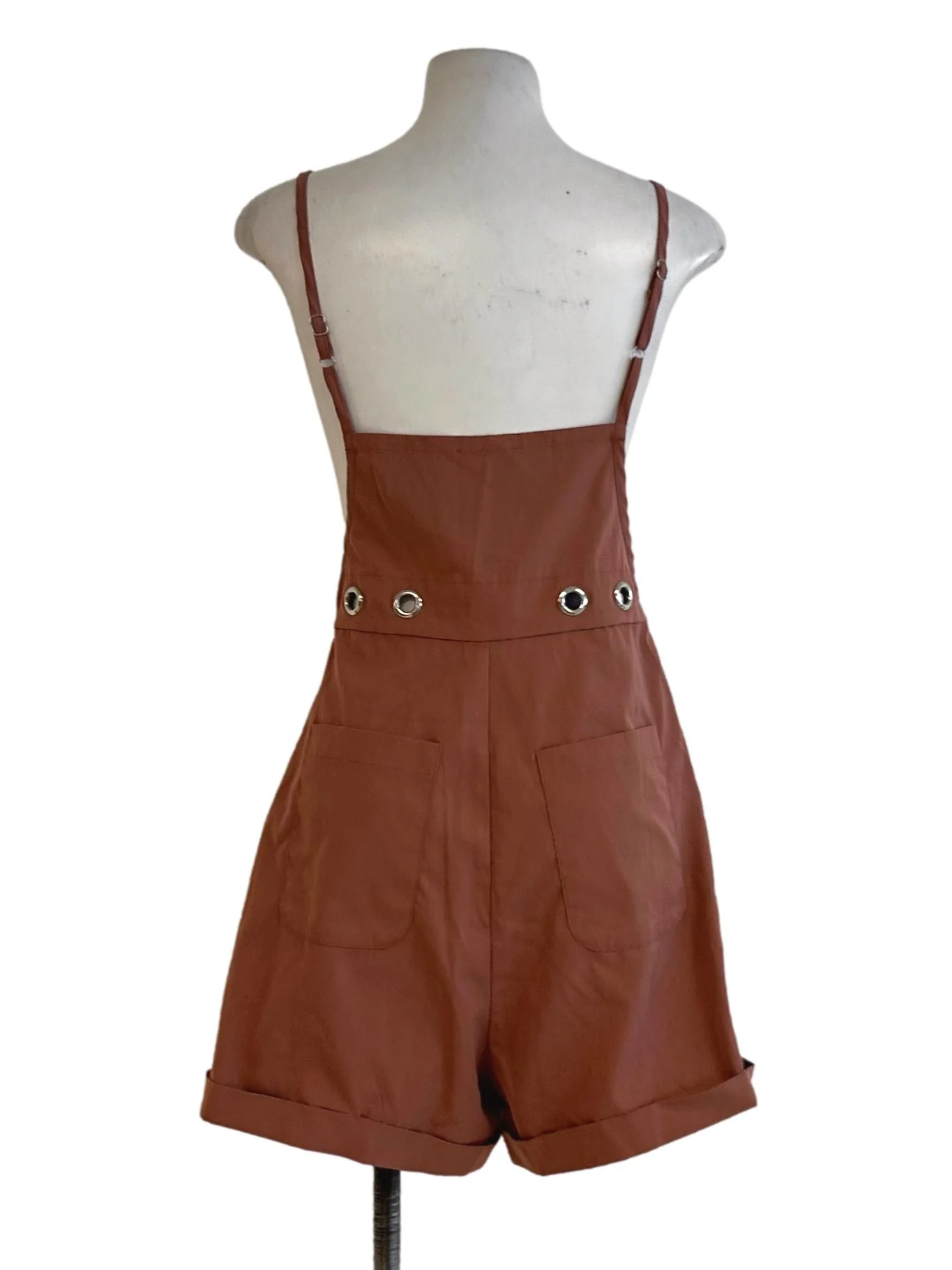 Blush Pink Spaghetti Straps Rompers - Image 2