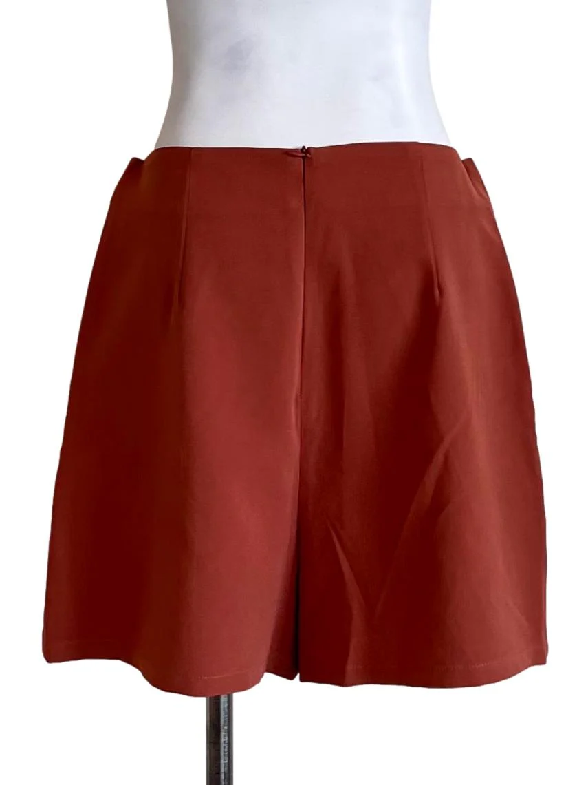 Brick Red Button Skorts - Image 2