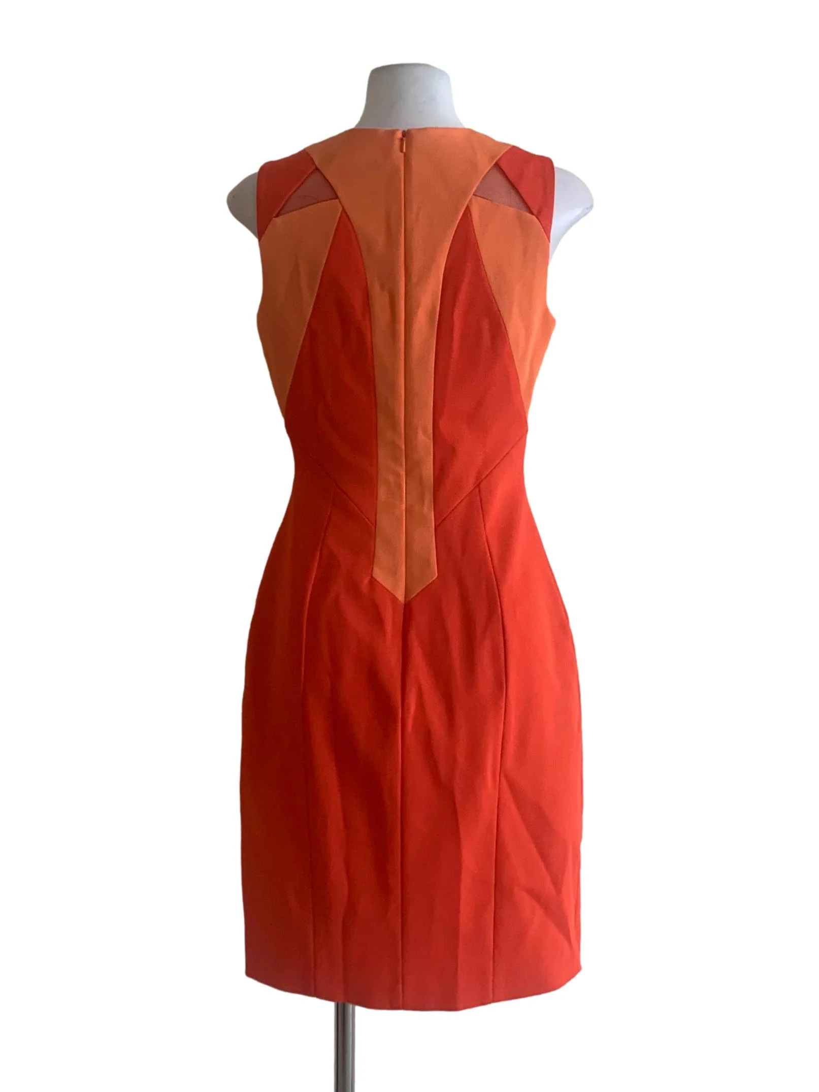 Bright Orange Sheath Dress - Image 2