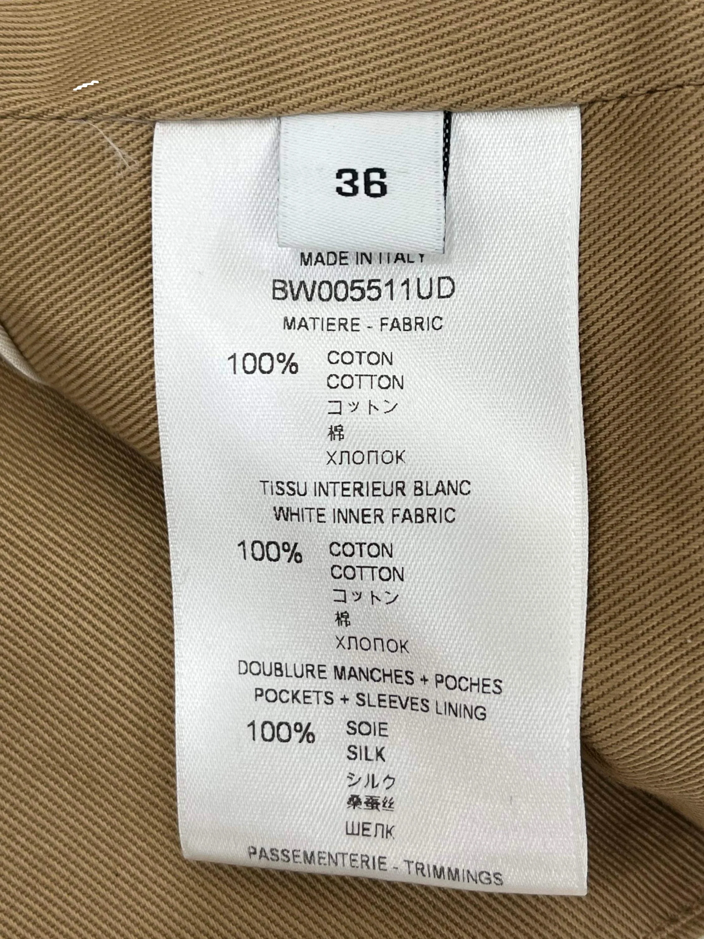 Brown Cropped Gabardine Blouson Jacket - Image 4