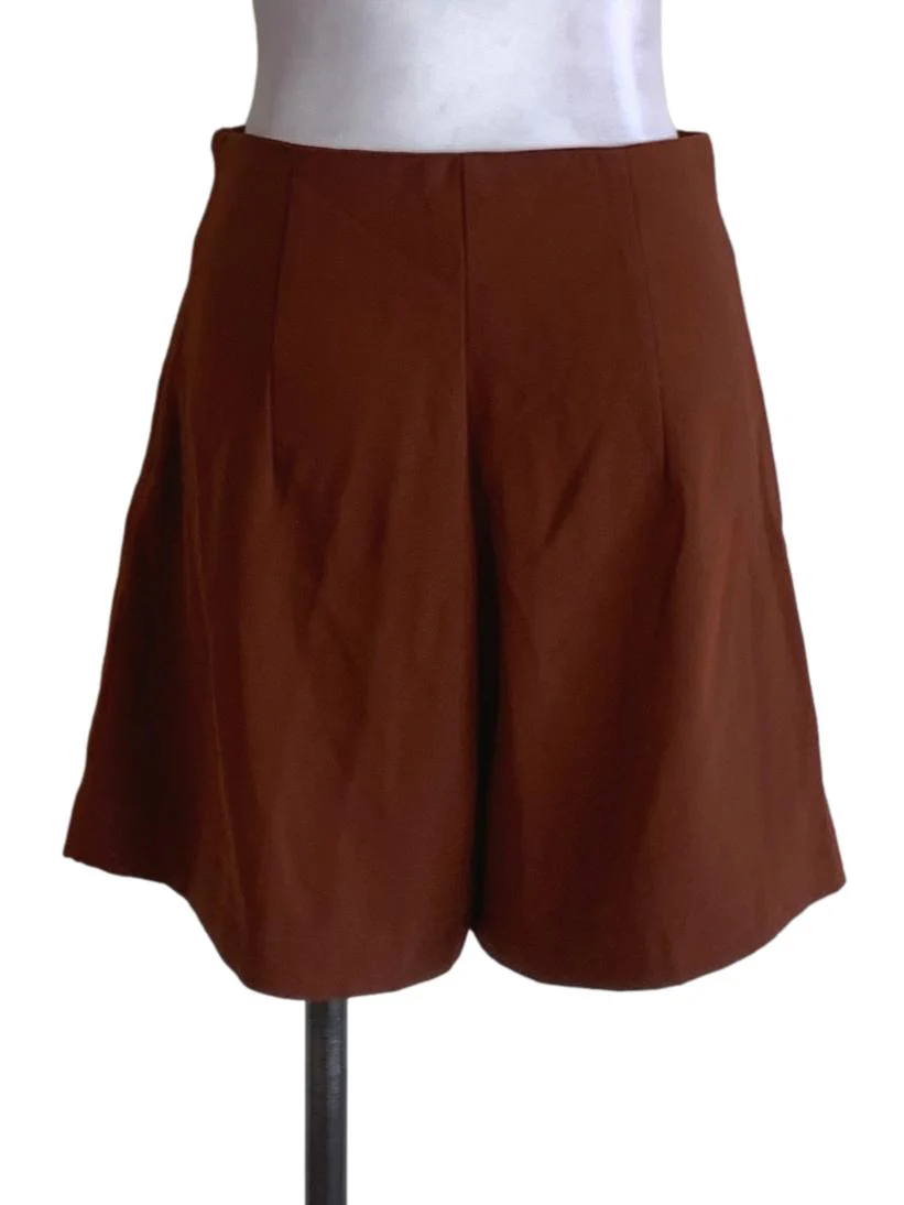 Brown High-Waisted Shorts TEM - Image 2