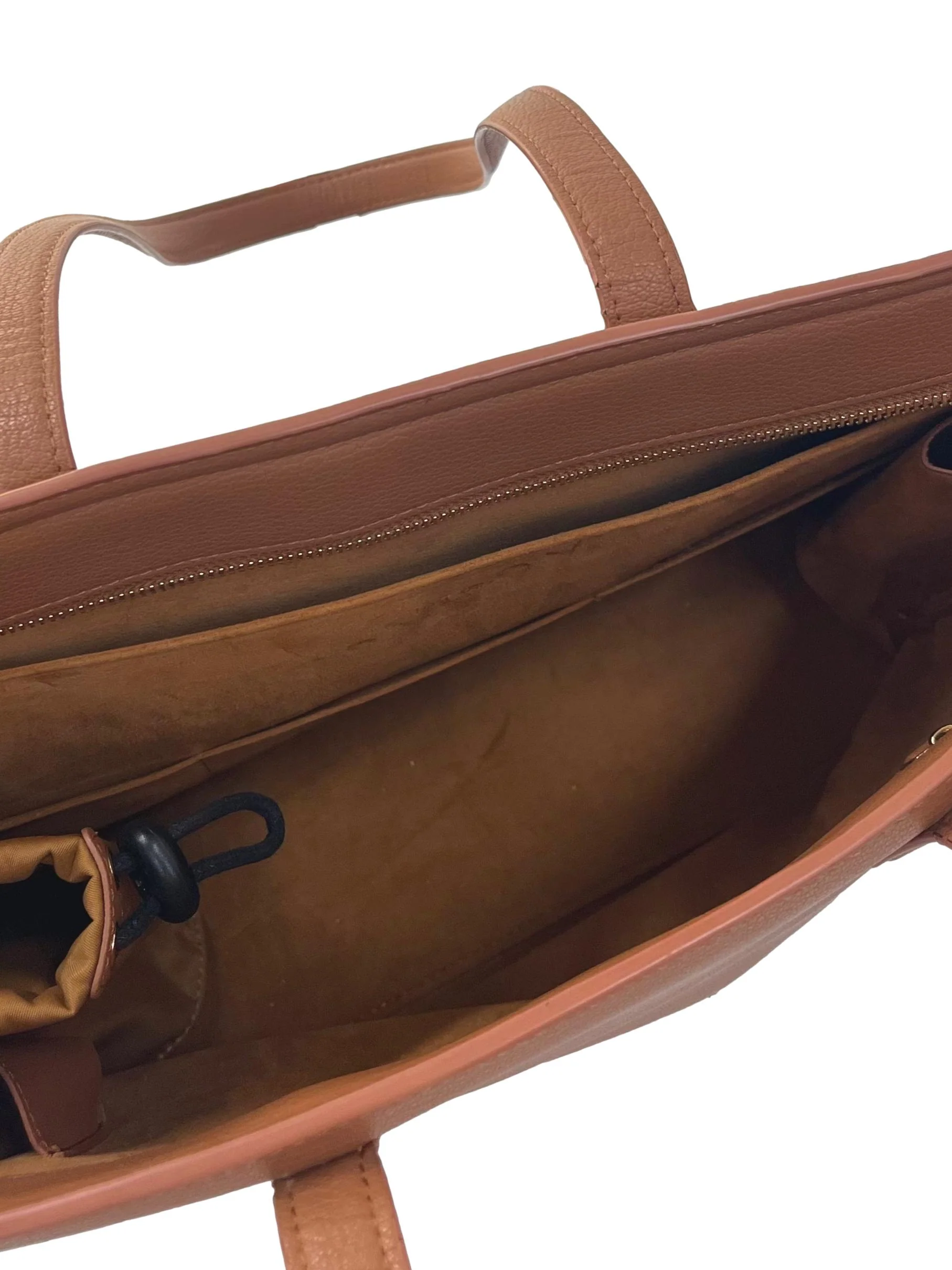 Brown Leather Aimee Work Tote Bag CSN - Image 4