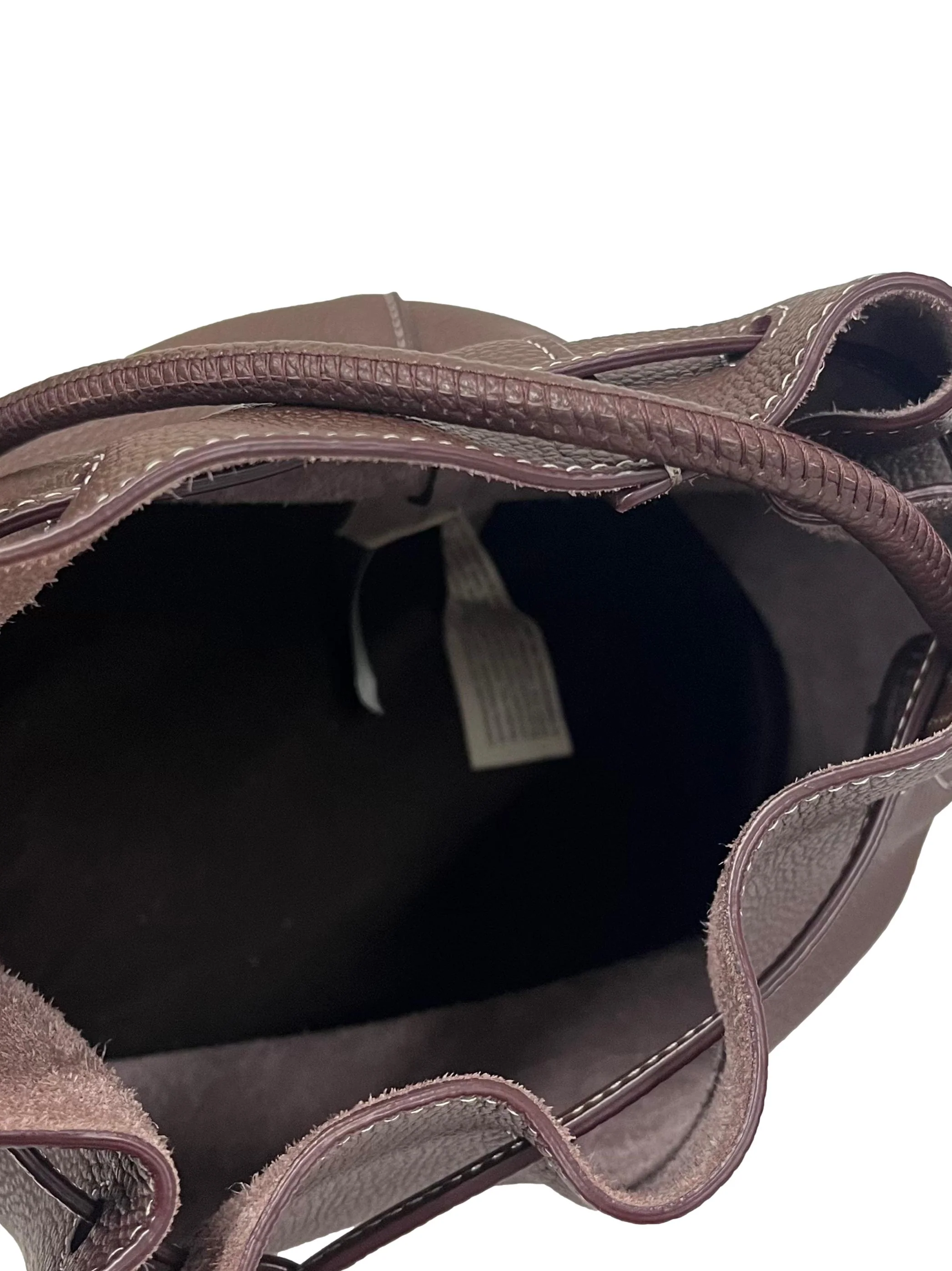 Brown Leather Lexi Bucket Bag CSN - Image 5