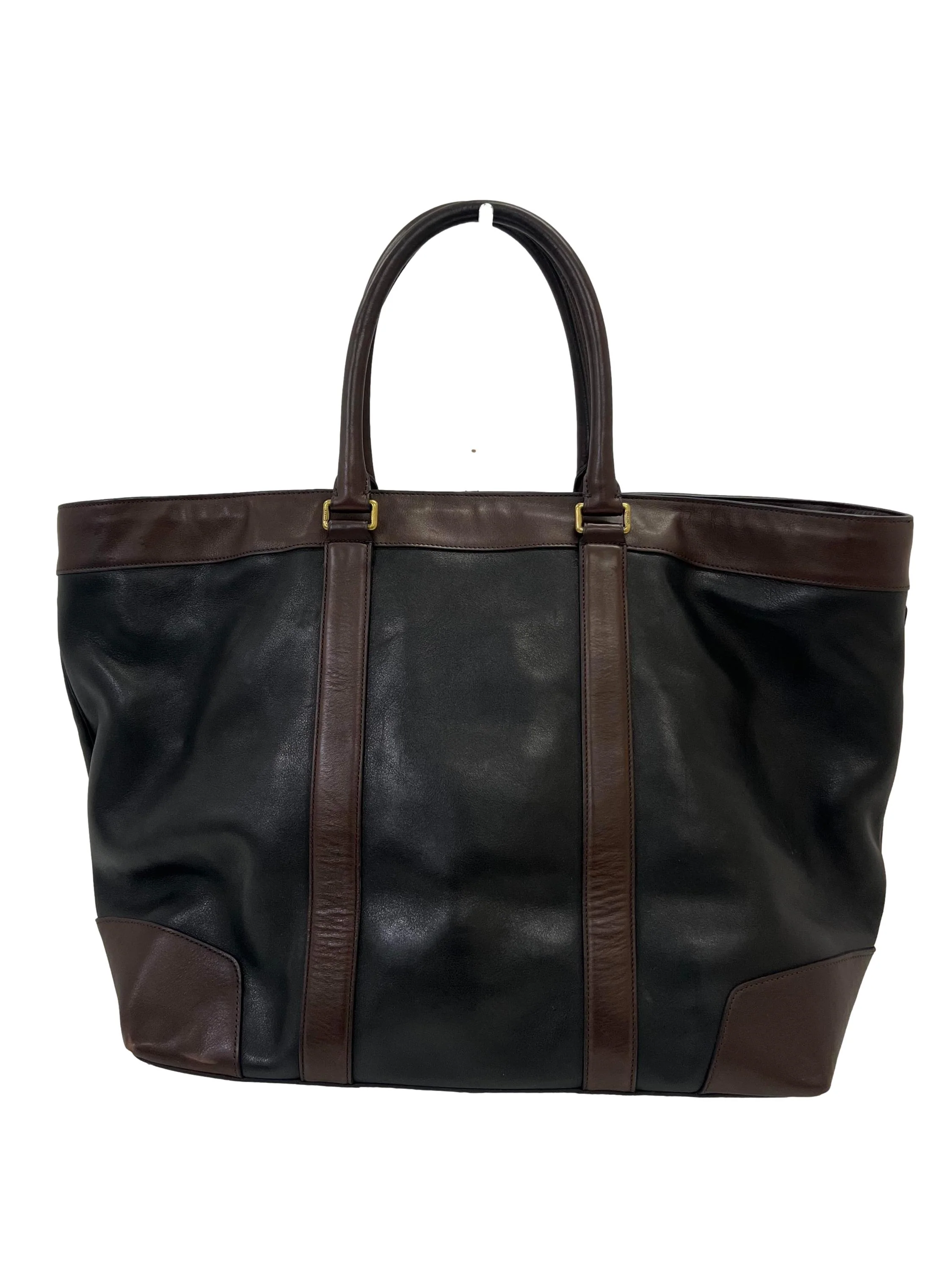 Brown Legacy Bleecker Large Tote Bag