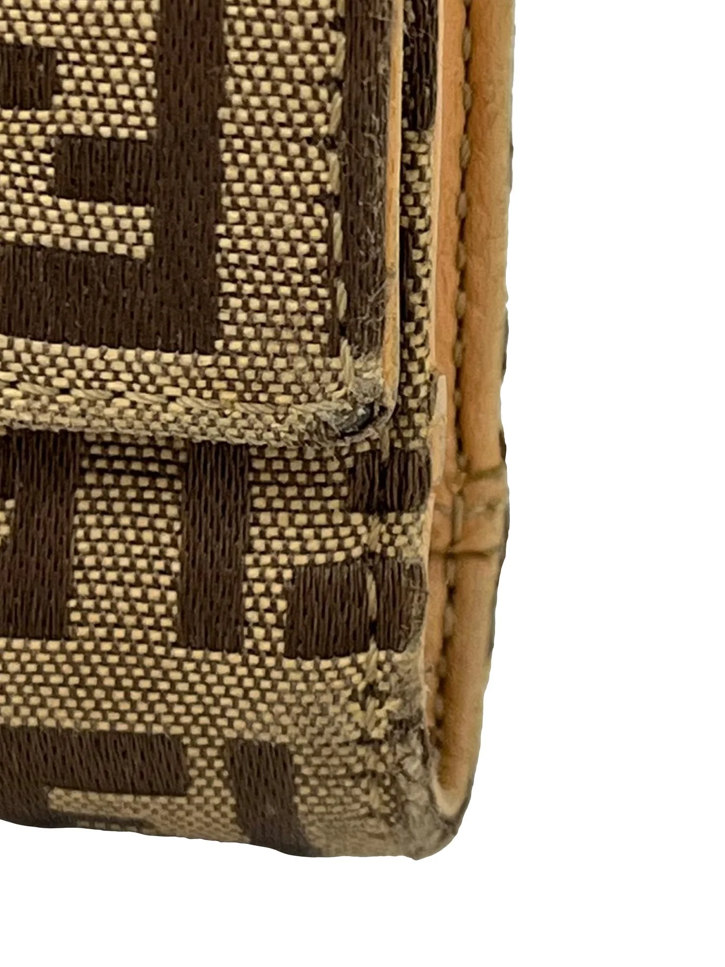 Brown Monogram Zucchino Canvas Compact Wallet - Image 5