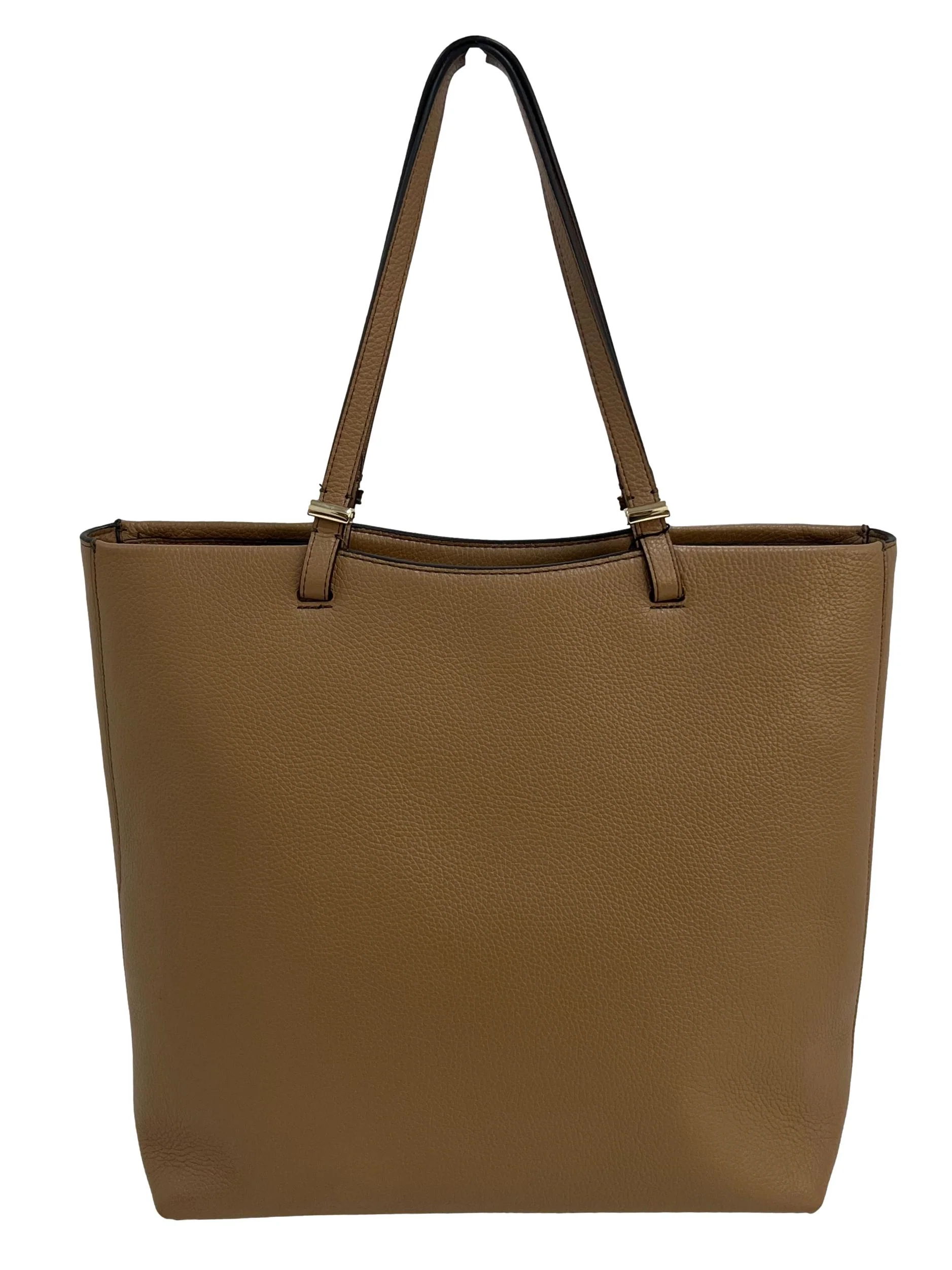 Brown Pebbled Leather Tote Bag CSN* - Image 2
