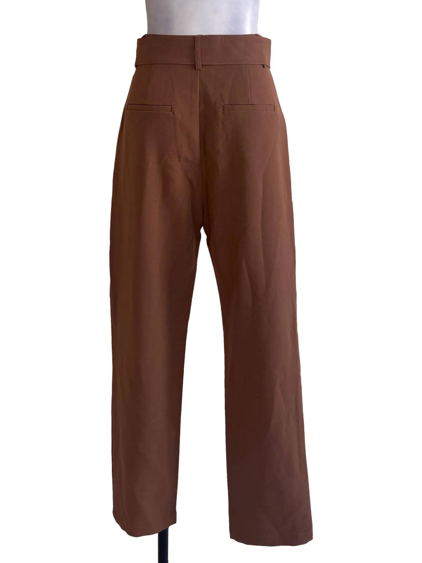 Brown Straight Pants - Image 2