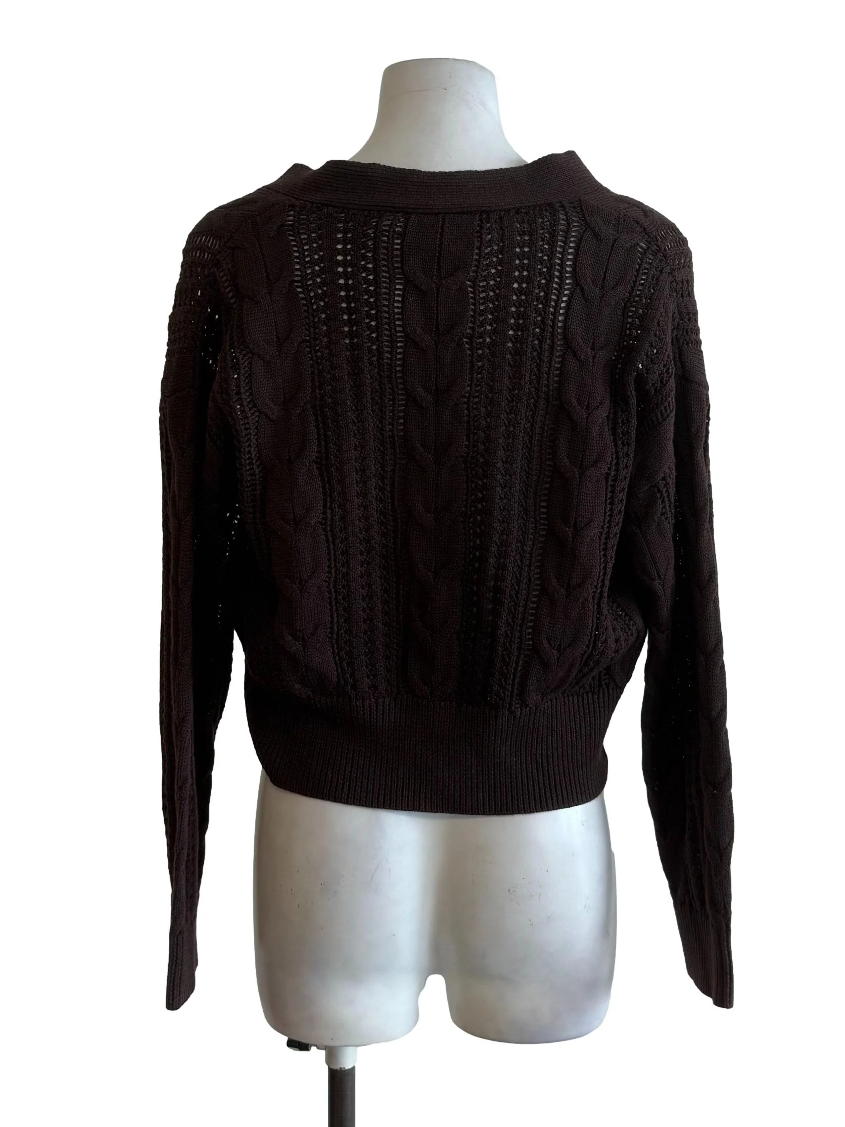 Brunette Chunky Tweed Cardigan - Image 2