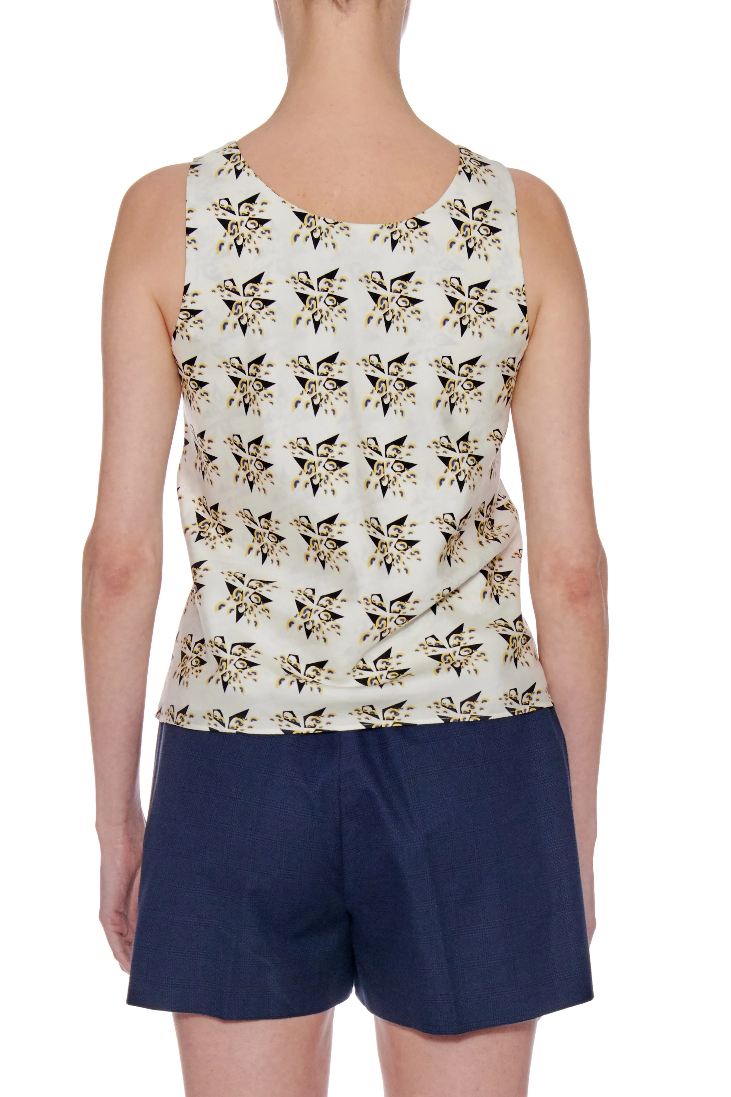 Burgos Top - V-Neck Sleeveless Summer Silk Top CSN - Image 3