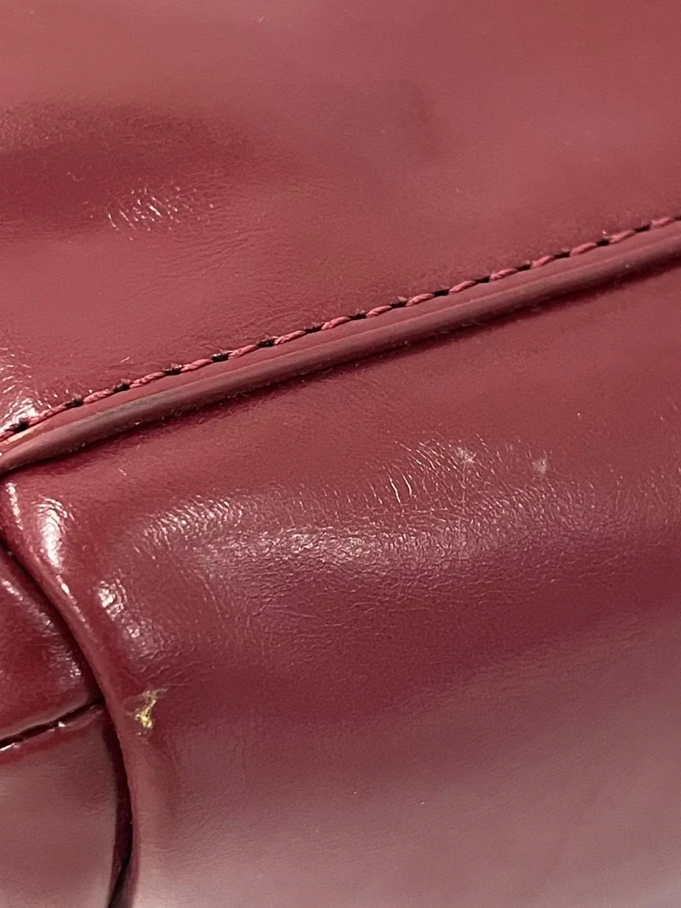 Burgundy Rachel Multi-Pocket Shoulder Bag - Image 4