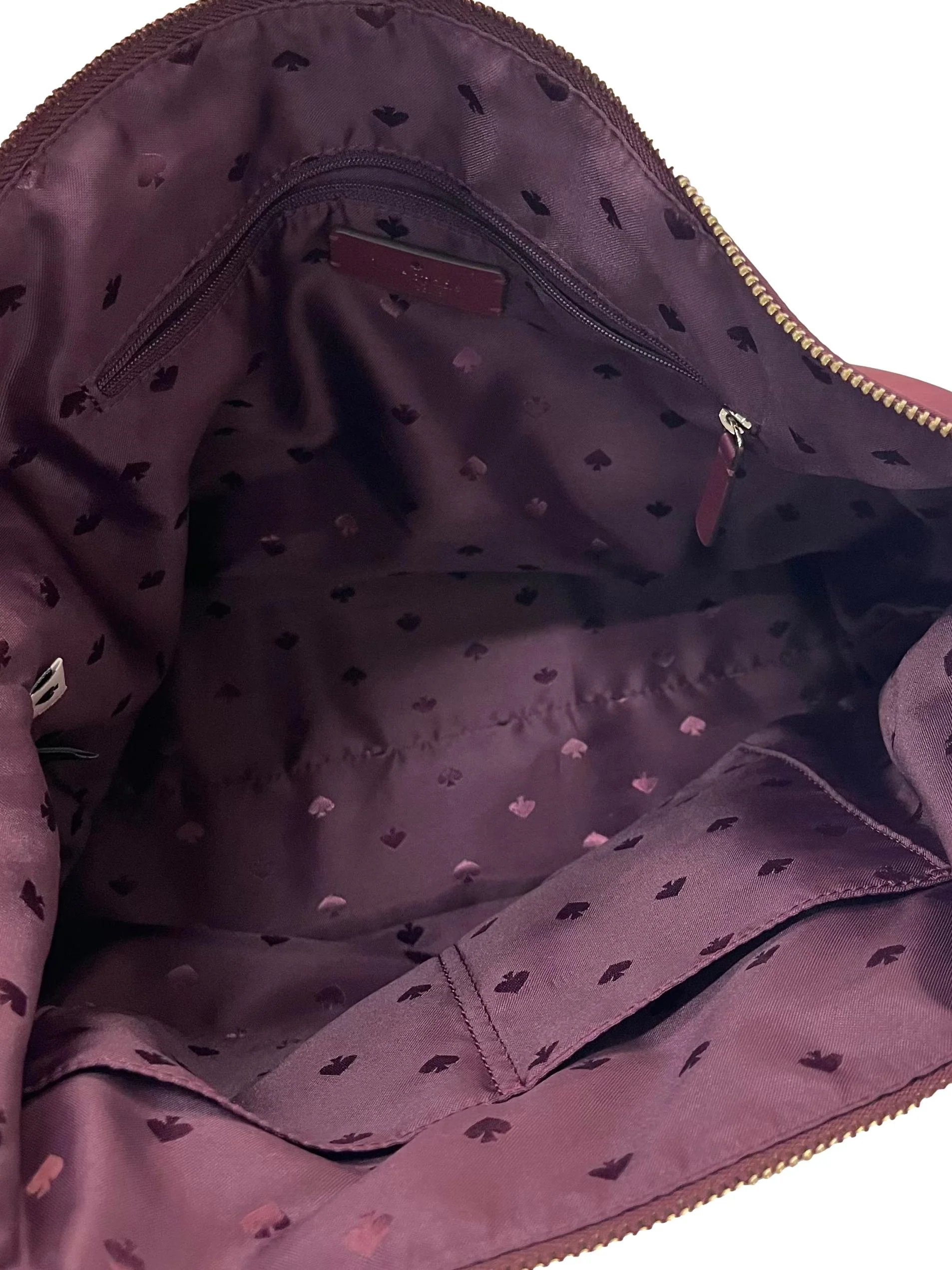 Burgundy Nylon Tote Bag - Image 4