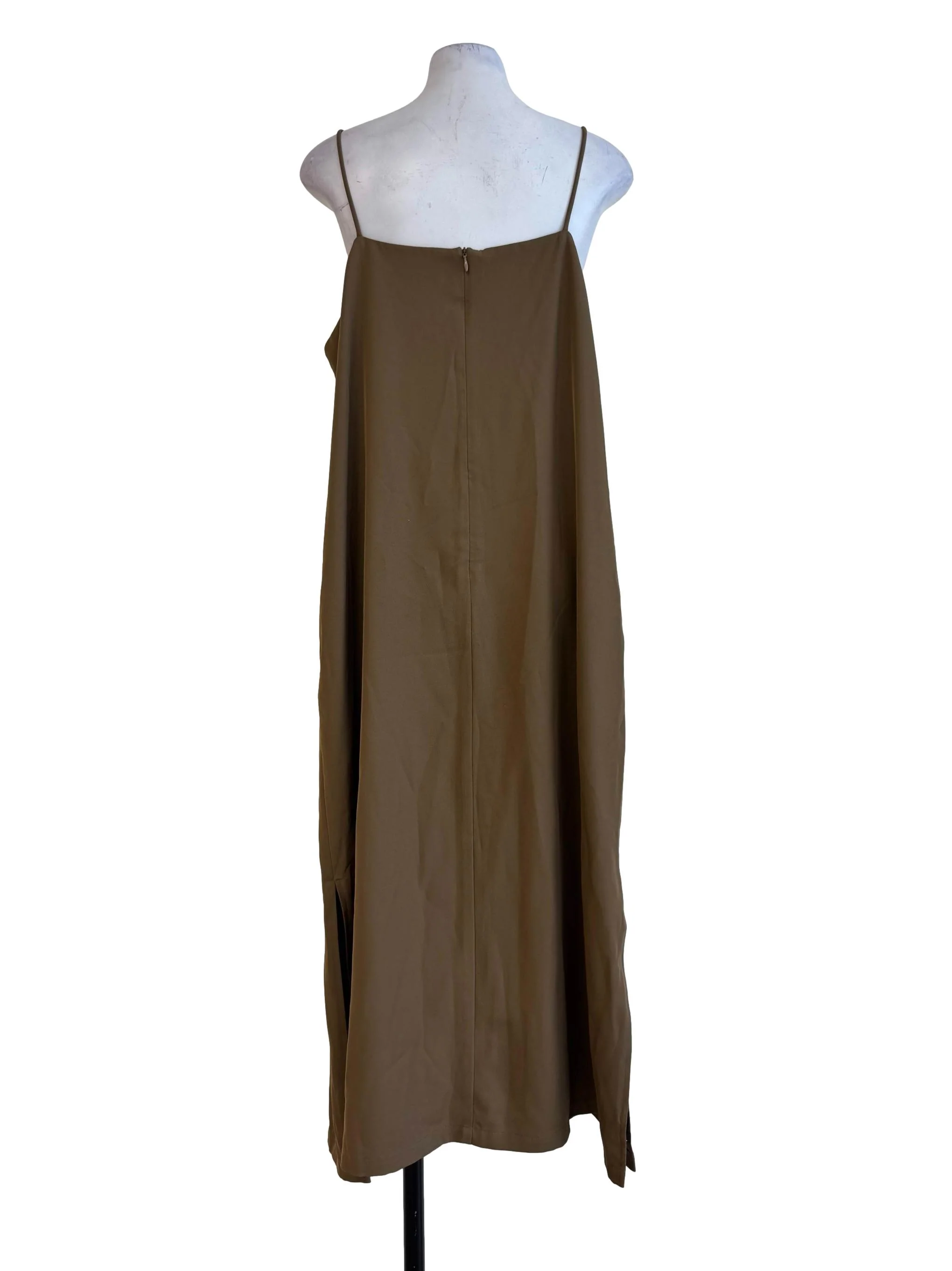 Burned Caramel Side Slit Dress - Image 2