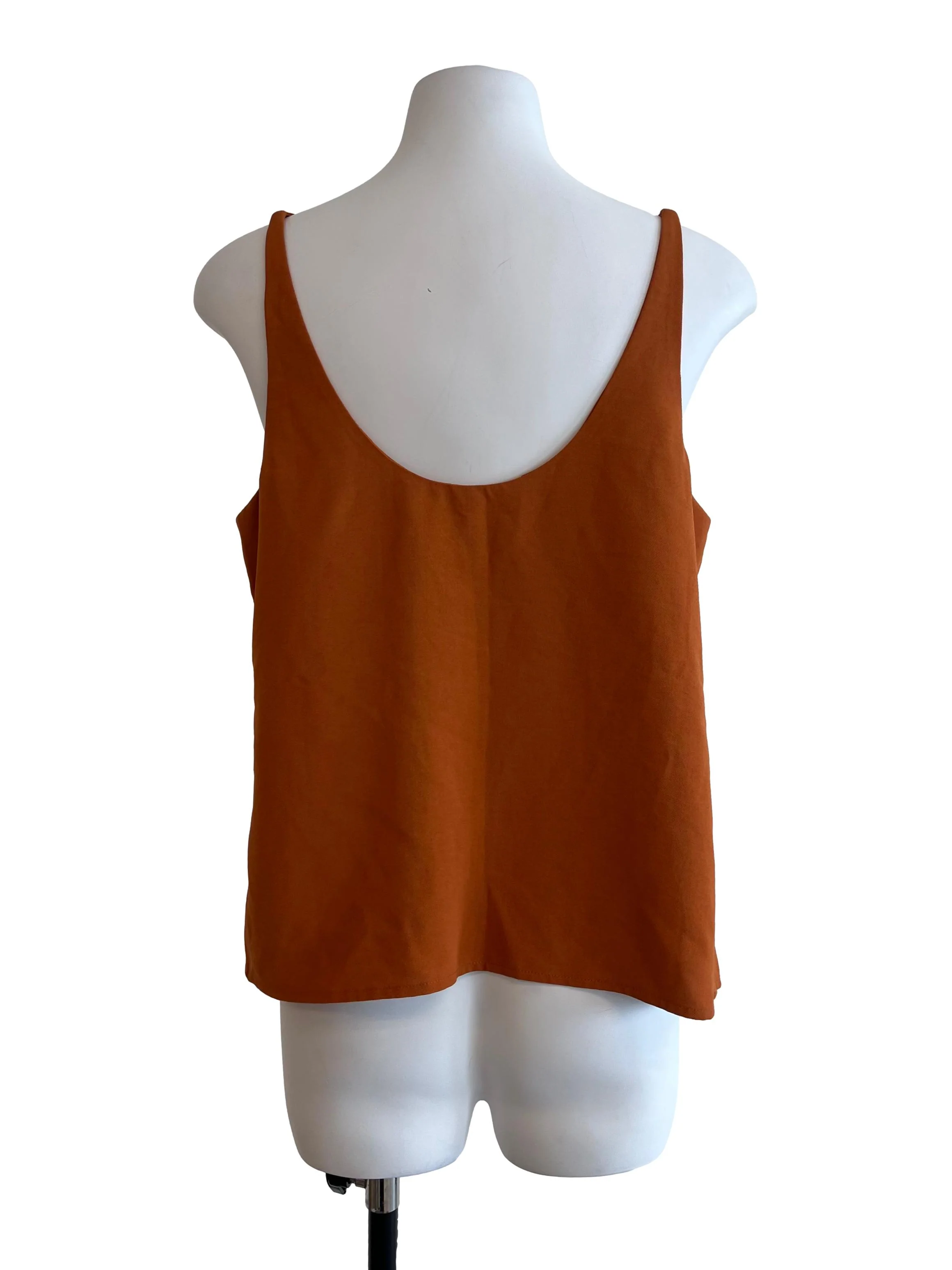 Burnt Orange Scoop Neck Cami Top - Image 2