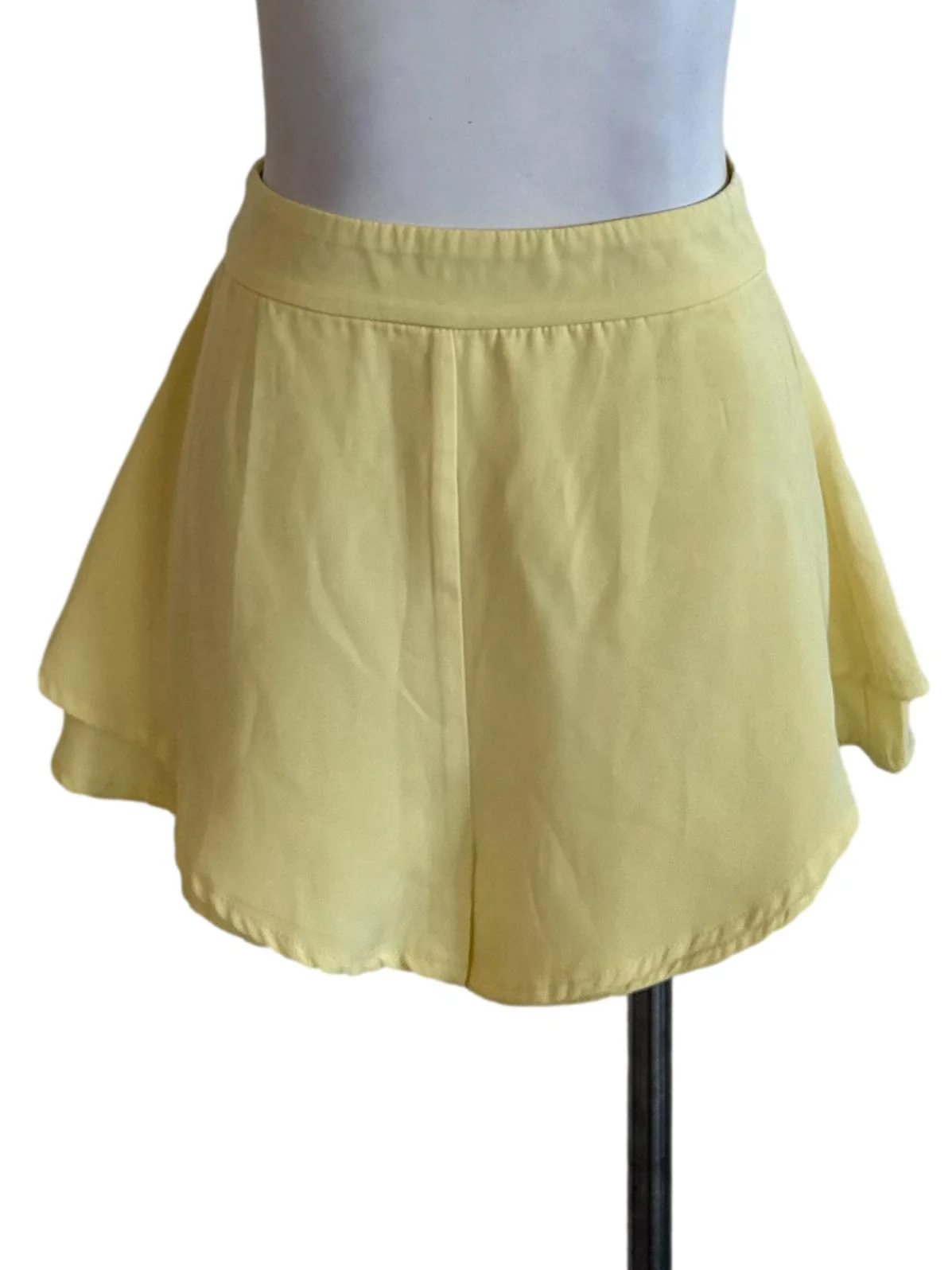 Butter Yellow Casual Shorts