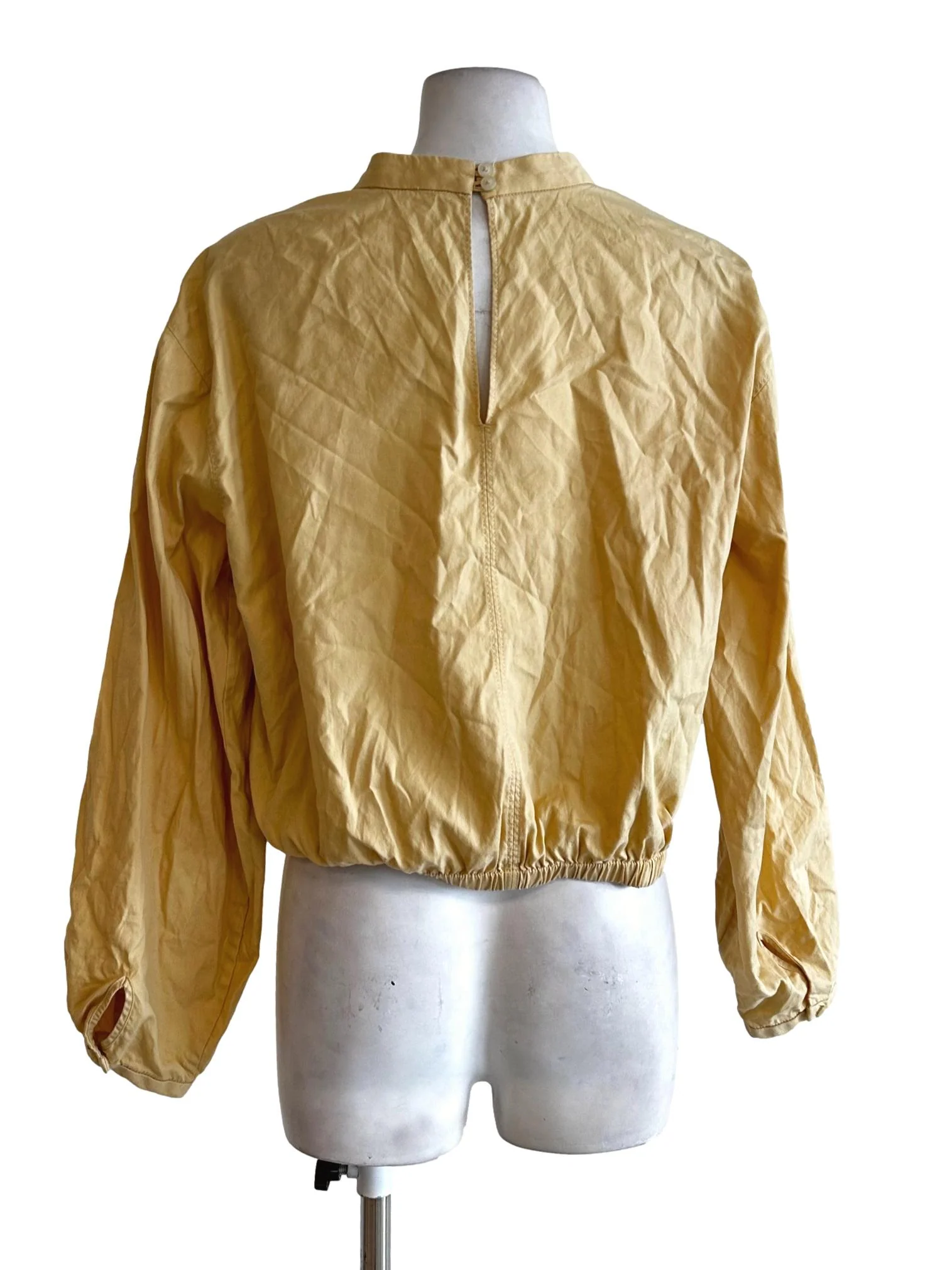 Butter Yellow Long Sleeves Tops - Image 2