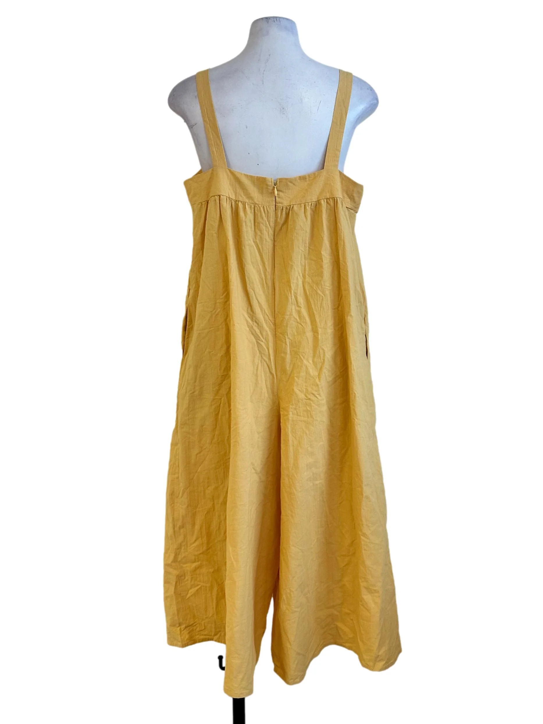 Butter Yellow Sleeeveless Jumpsuit - Image 2