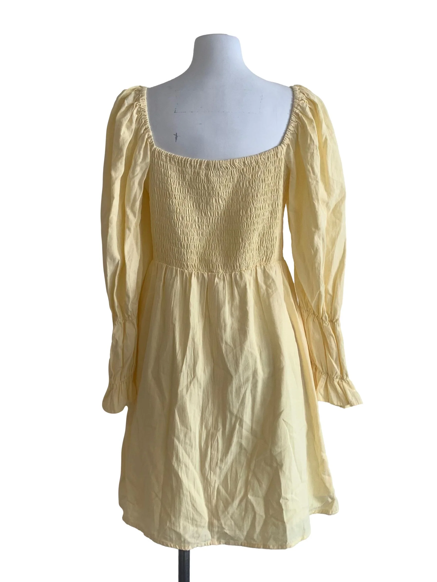 Buttermilk Yellow Empire Dress - Image 2