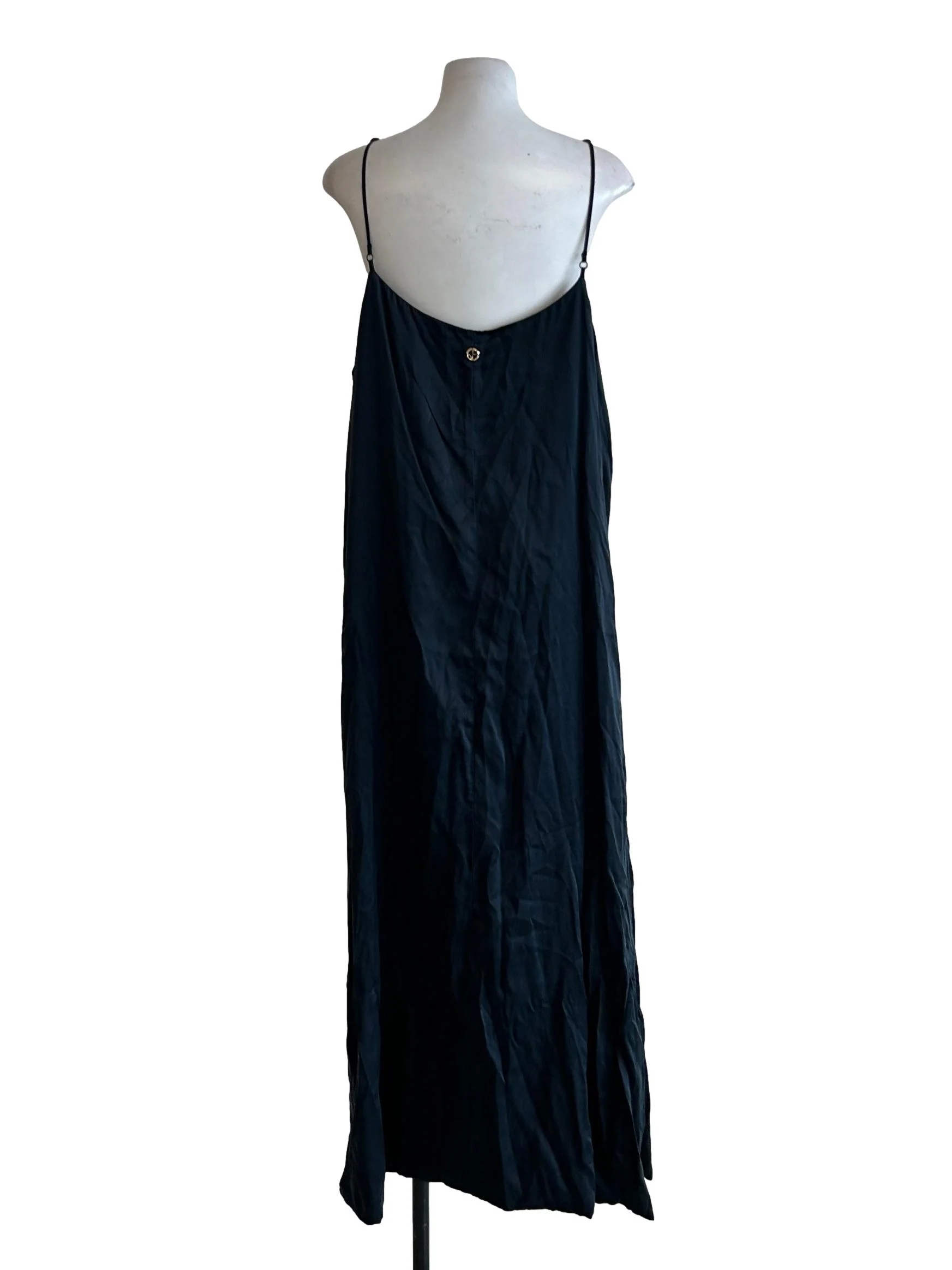 Calabar Silk Slip Dress In Black CSN - Image 3