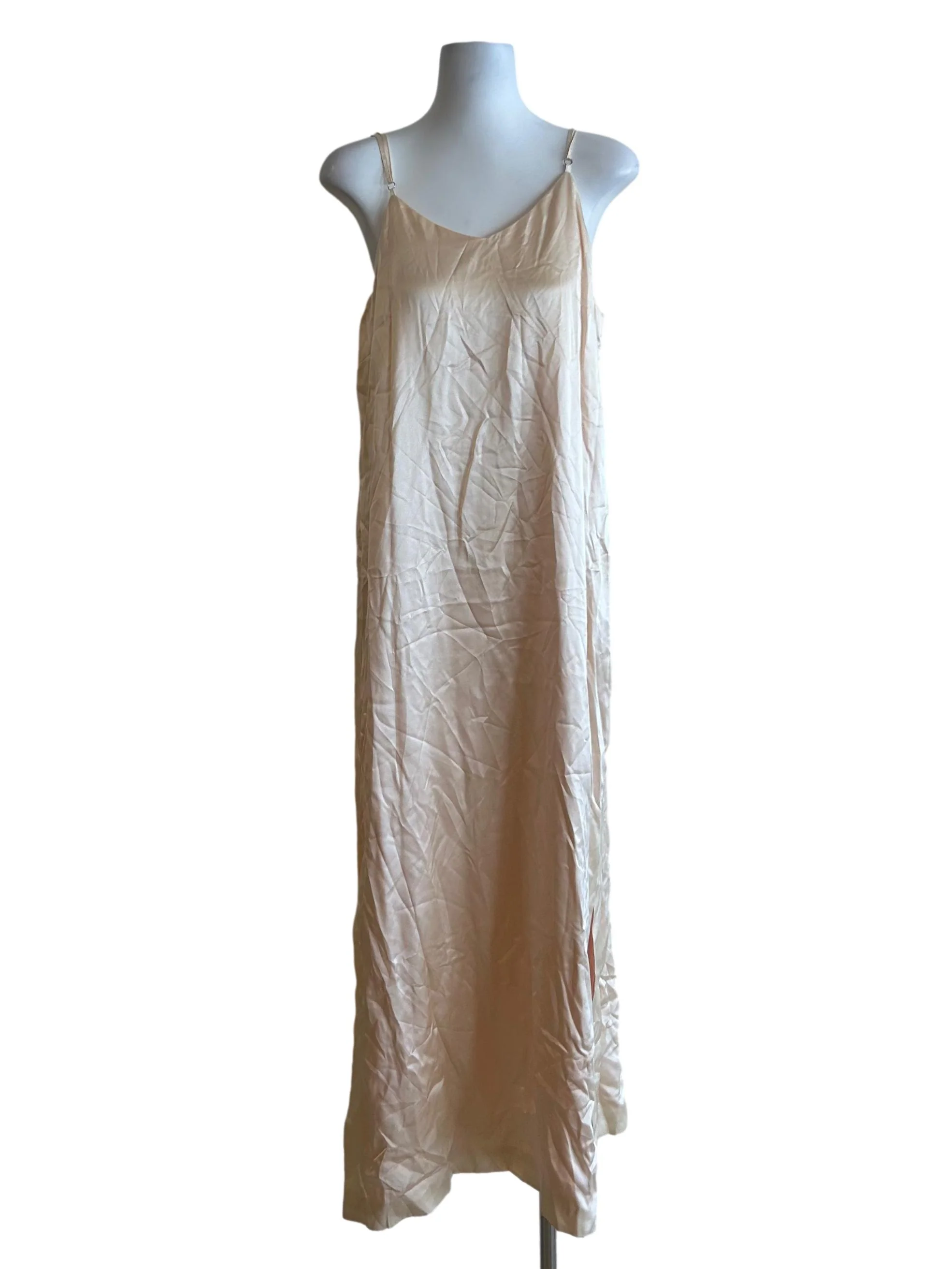 Calabar Silk Slip Dress -  Pearl White CSN - Image 2