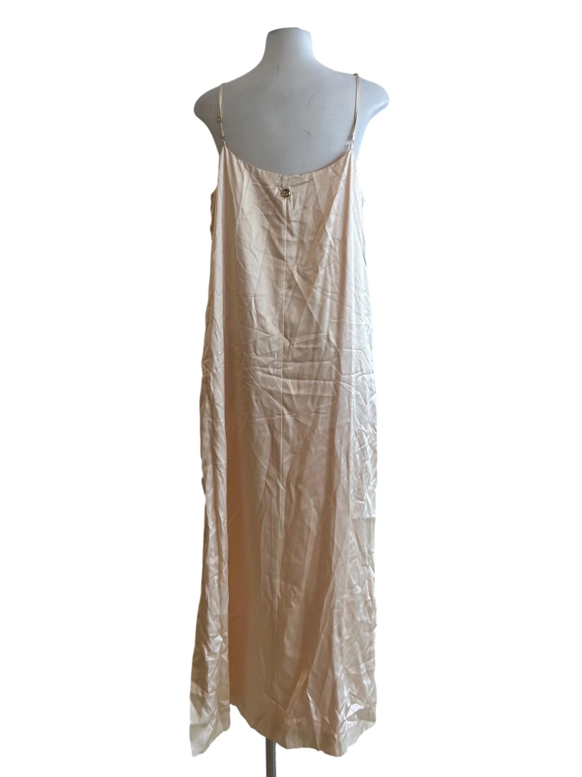 Calabar Silk Slip Dress -  Pearl White CSN - Image 3