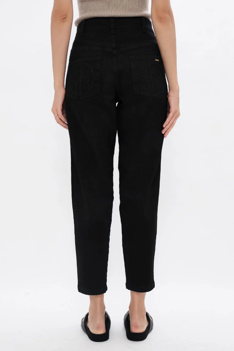 California - High Rise Sustainable Barrel Jeans - Celeste CSN - Image 4