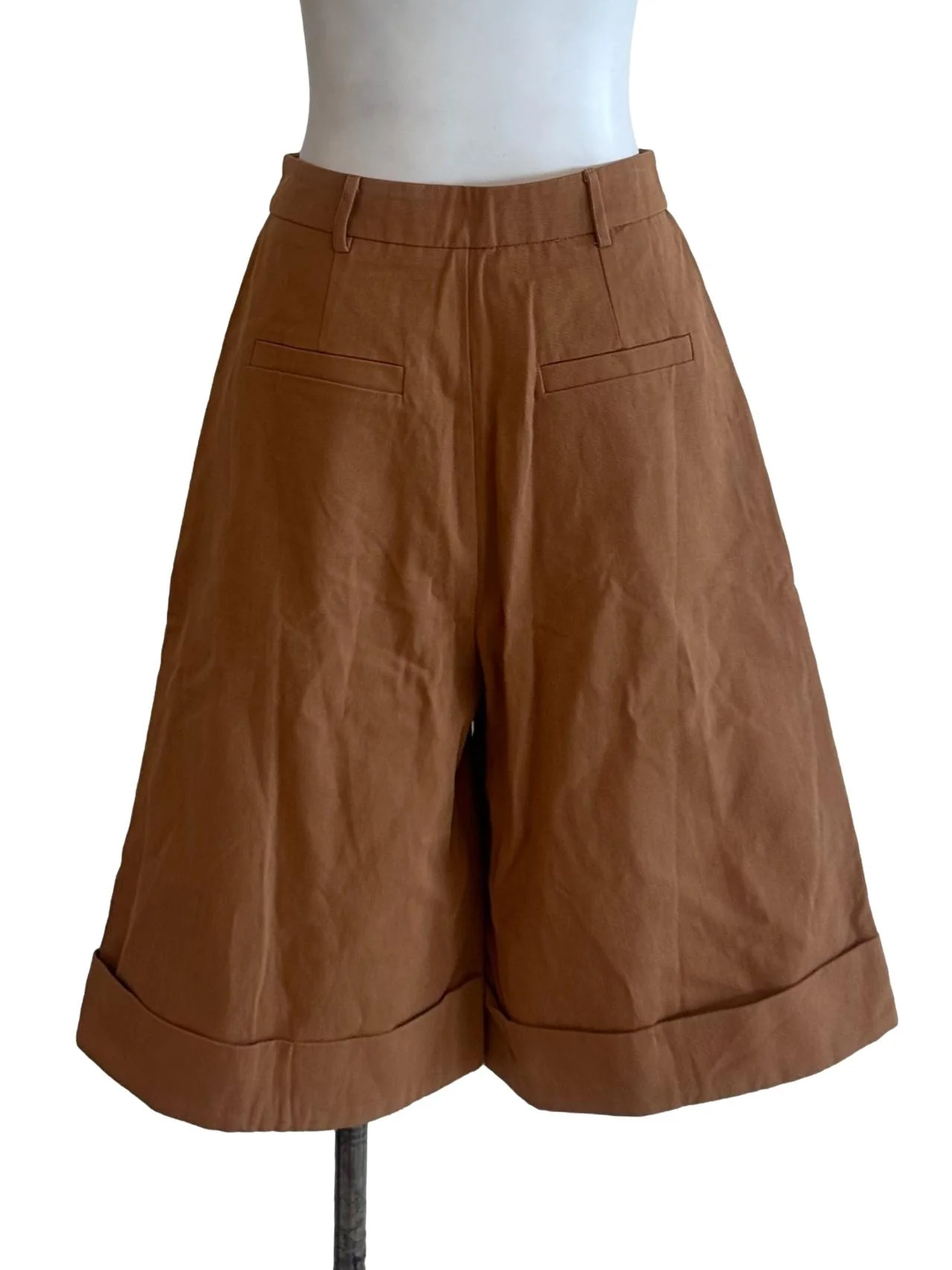 Camel Brown Casual Bermuda Shorts - Image 2