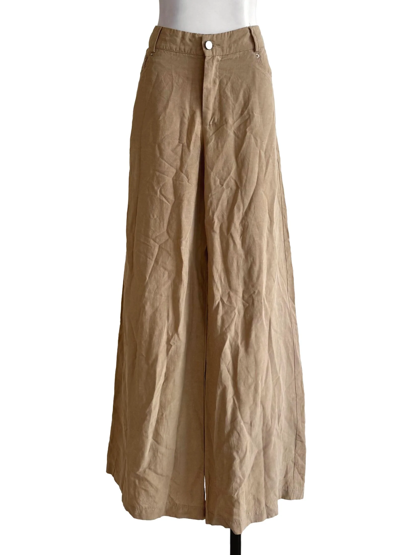 Camel Brown Wide Leg Pants