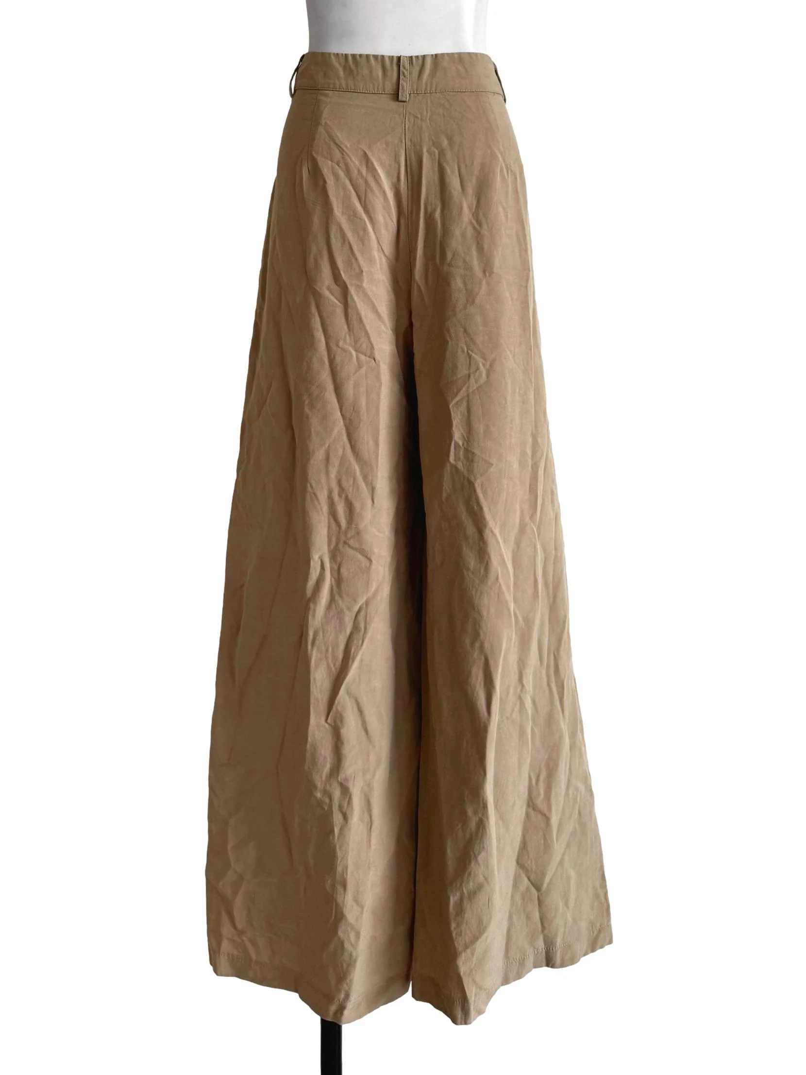 Camel Brown Wide Leg Pants - Image 2