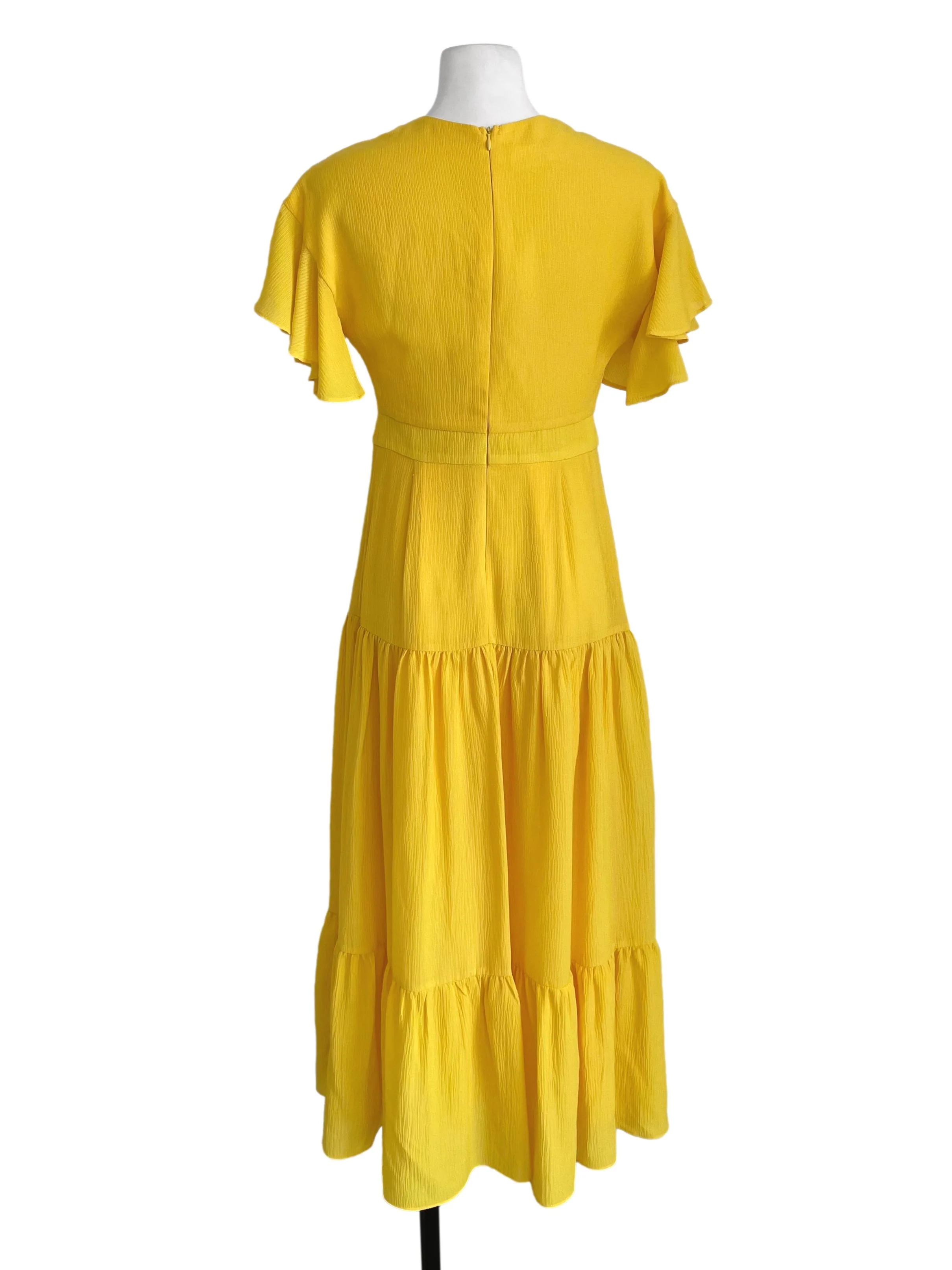 Canary V Neck Tiered Dress - Image 2