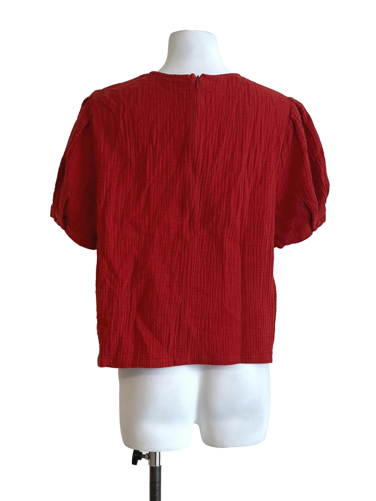 Candy Red Textured Top - Image 2
