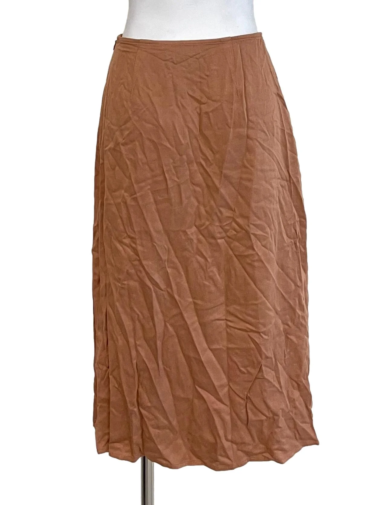 Cantaloupe Button A-Line Skirt - Image 2